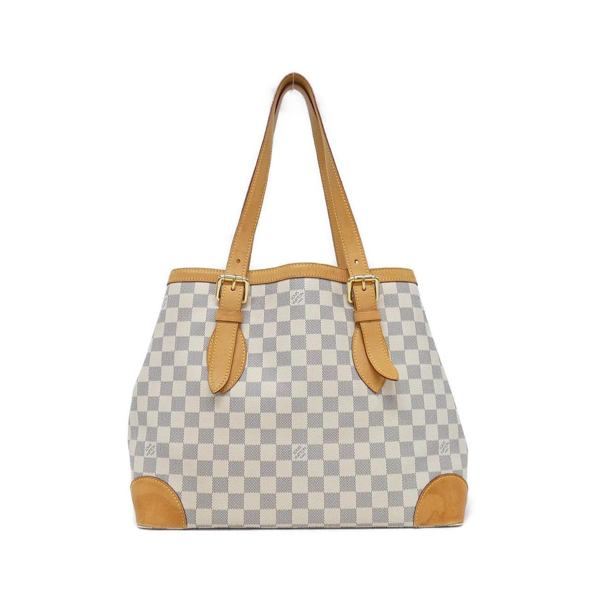 Louis Vuitton Azur White Coated Canvas Handbag (Pre-Owned)
