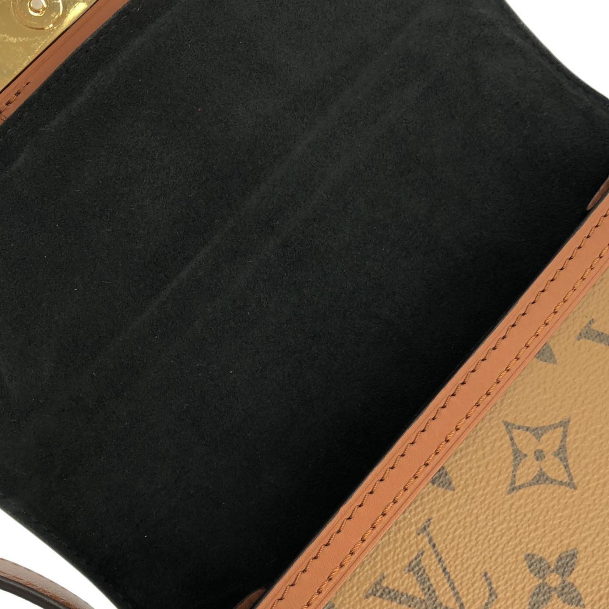 Louis Vuitton Monogram Reverse Marron Coated Canvas Shoulder Bag (Pre-Owned)