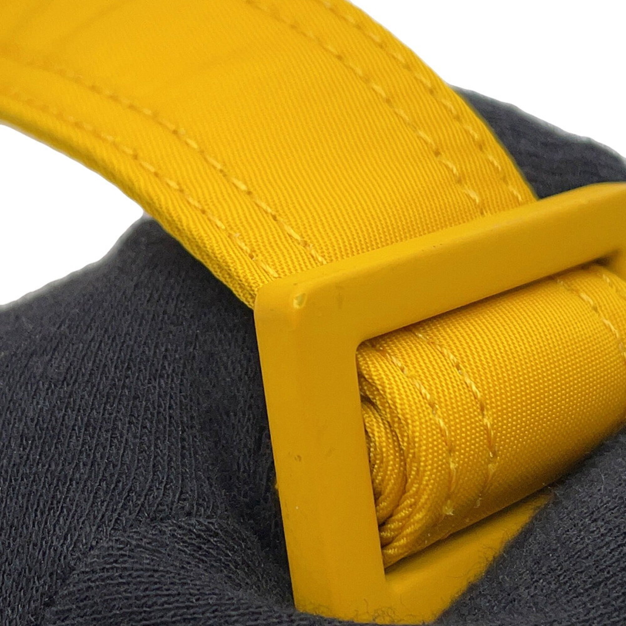 Fendi Yellow Nylon Shoulder Bag (Pre-Owned)