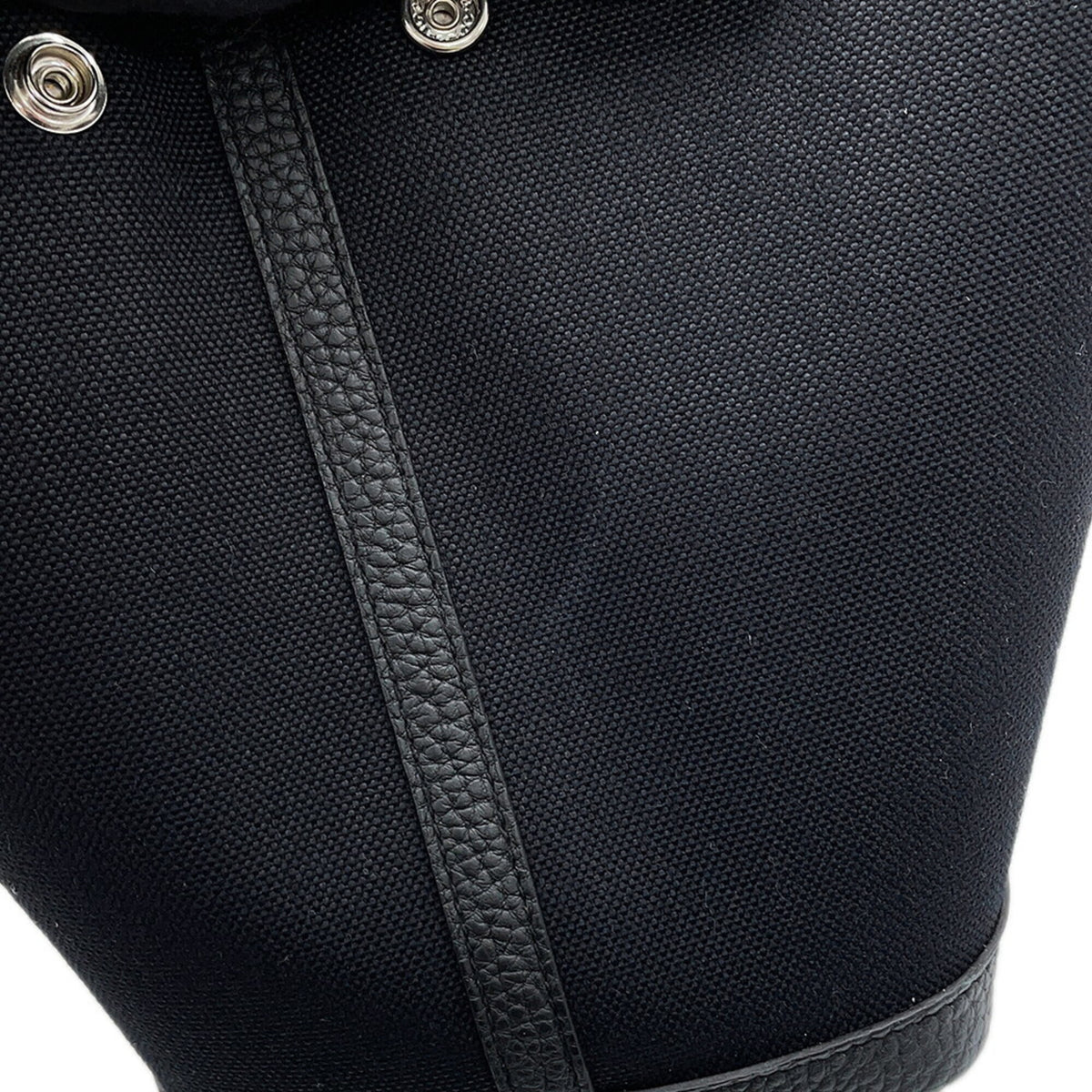 Hermes Garden Black Toile H Negonda Leather Tote Bag (Pre-Owned)