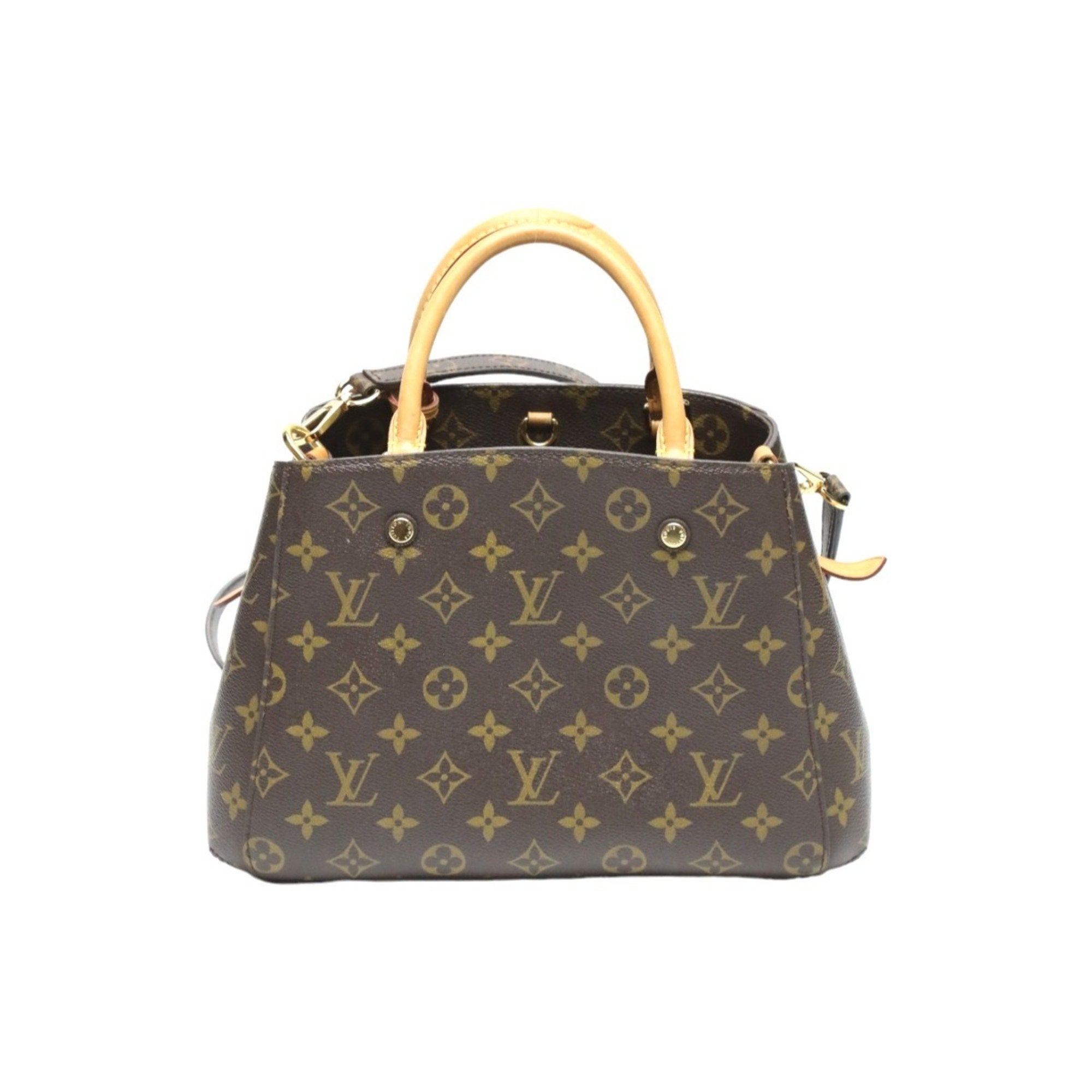 Louis Vuitton Brown Monogram Canvas Handbag Shoulder Bag (Pre-Owned)