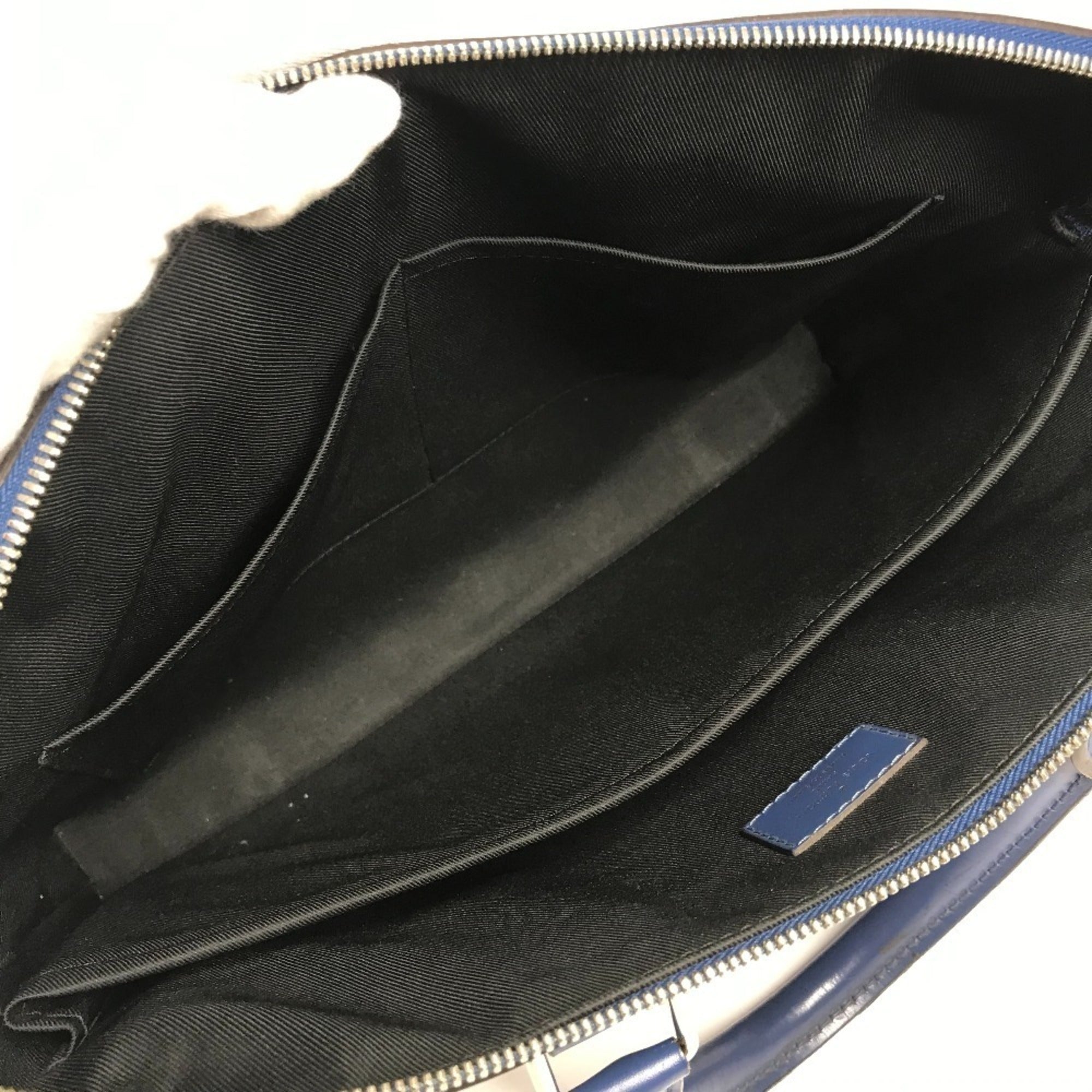 Louis Vuitton Blue Epi Leather Briefcase Handbag Tote Bag (Pre-Owned)
