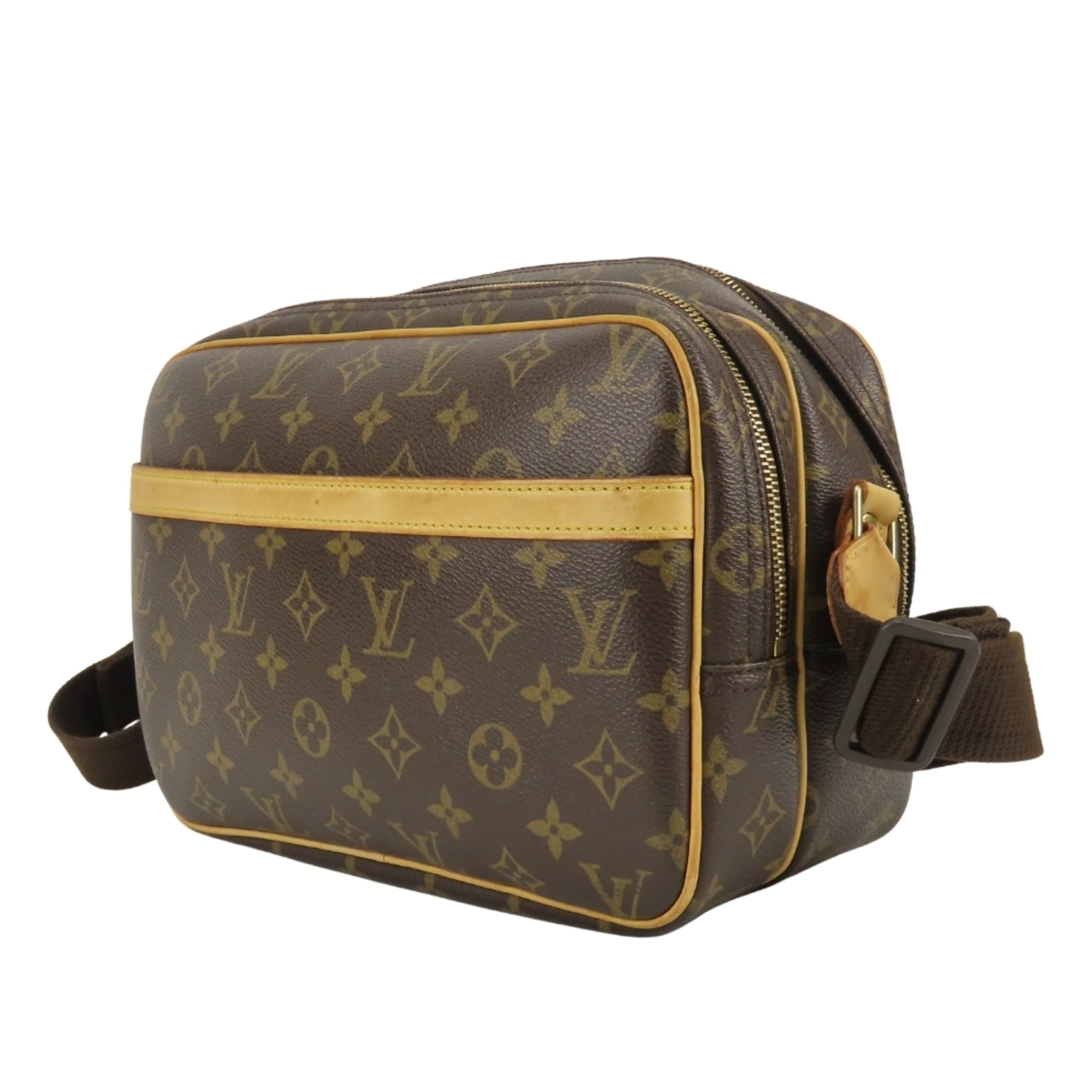 Louis Vuitton Brown Monogram Leather Shoulder Bag (Pre-Owned)