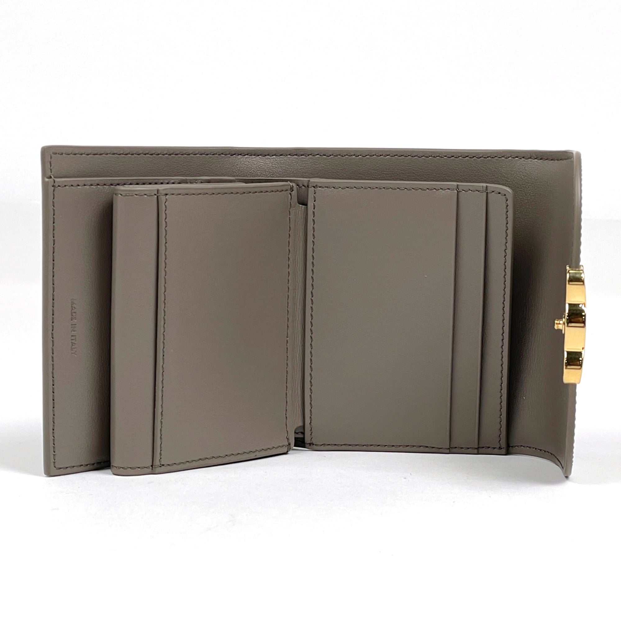 Celine Gray Leather Wallet (Bi-Fold) (Pre-Owned)