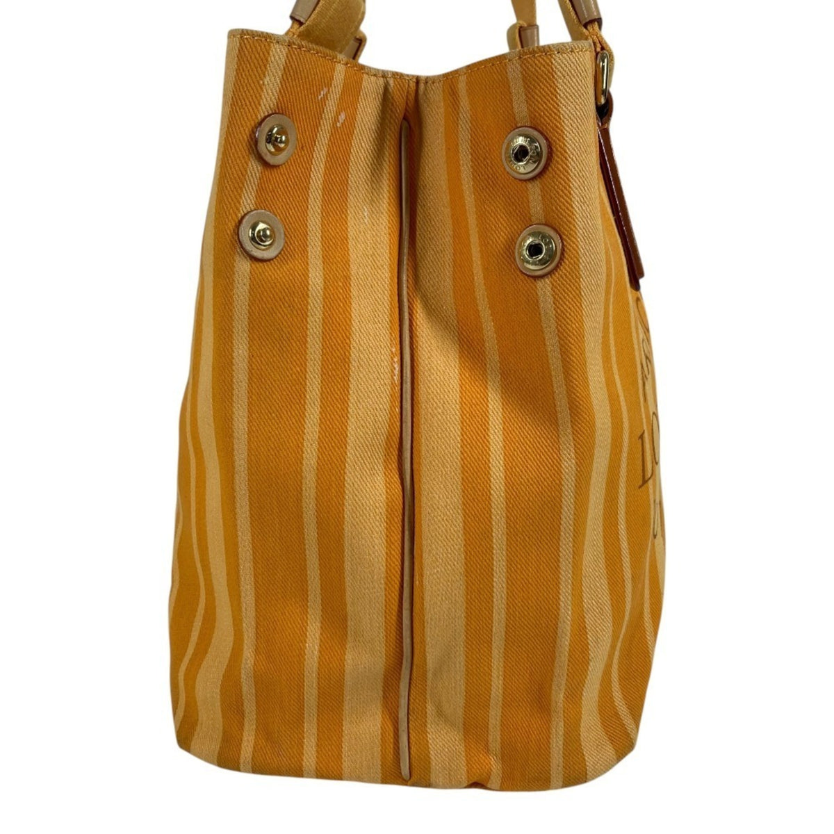 Louis Vuitton Yellow Canvas Shoulder Bag Tote Bag (Pre-Owned)