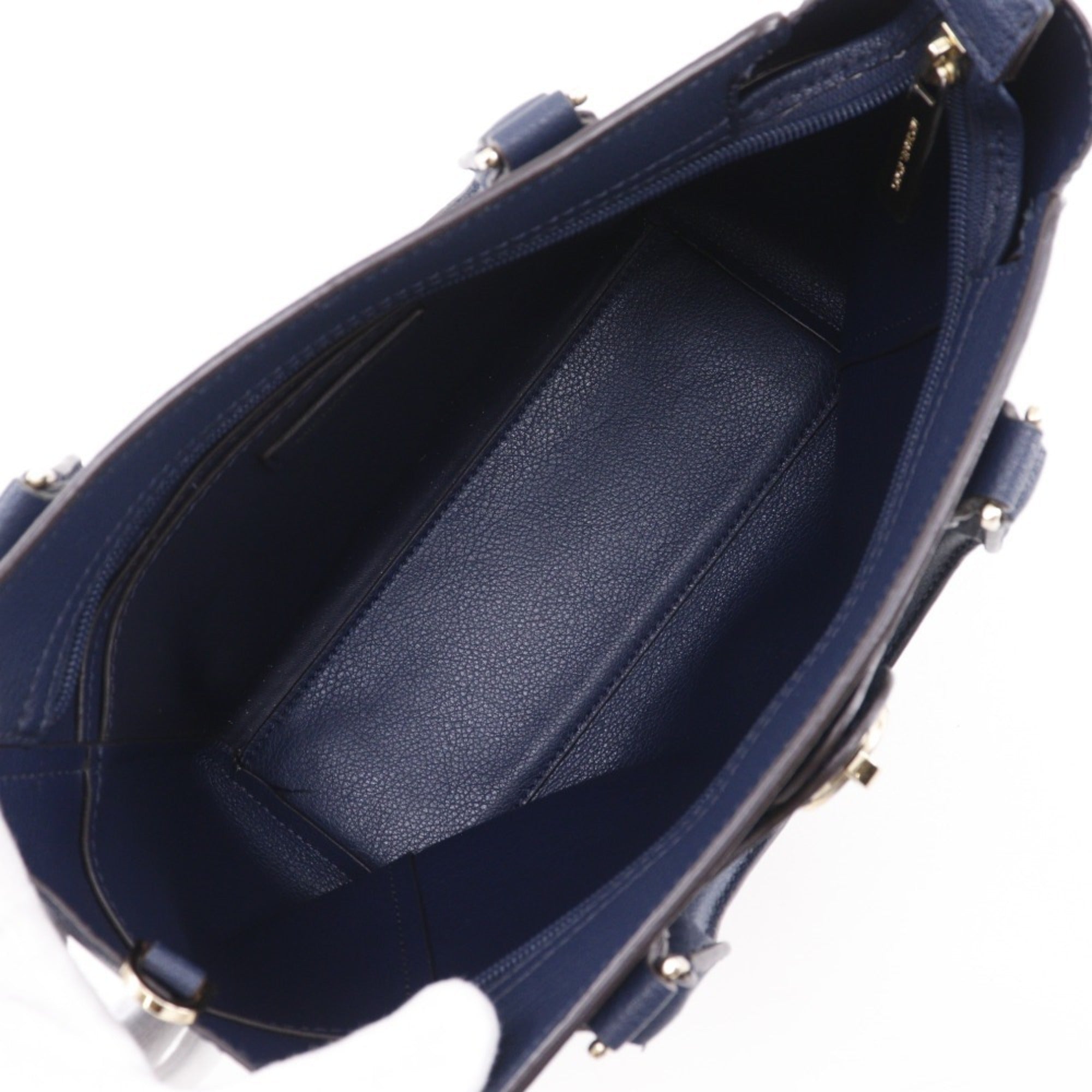Michael Kors Navy Leather Handbag (Pre-Owned)