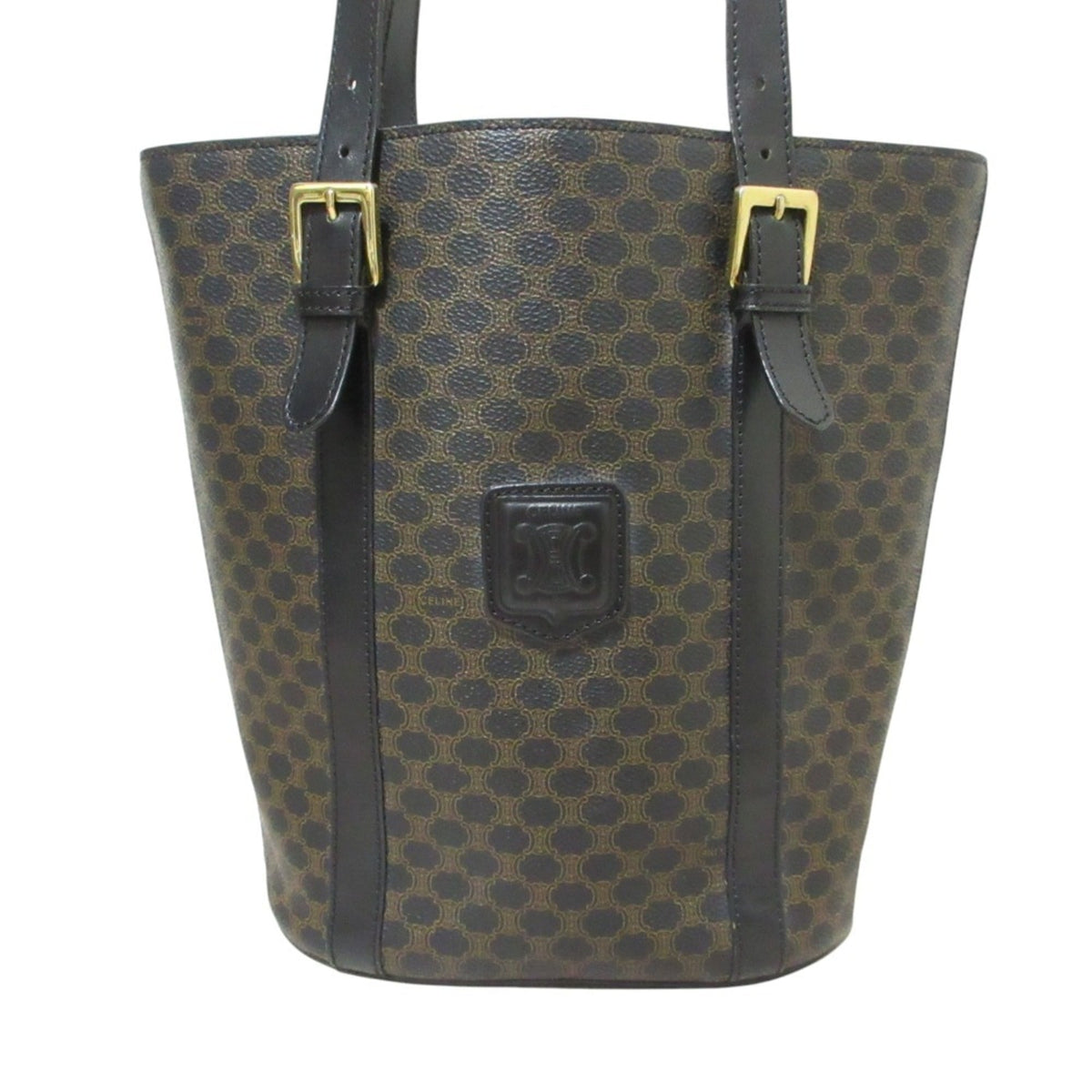 Celine Black Brown Shoulder Bag Tote Bag (Pre-Owned)