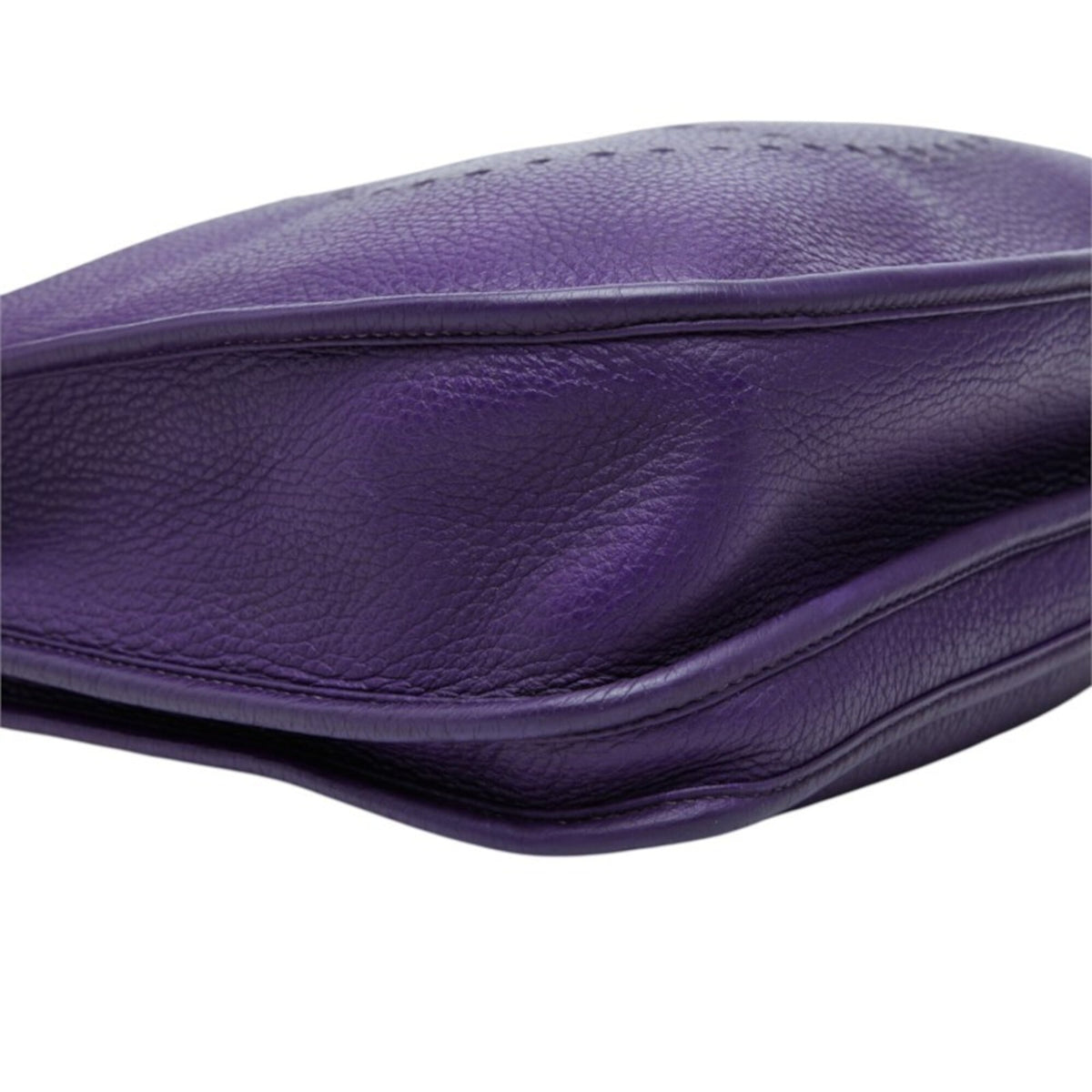 Hermes Purple Taurillon Clemence Leather Shoulder Bag (Pre-Owned)