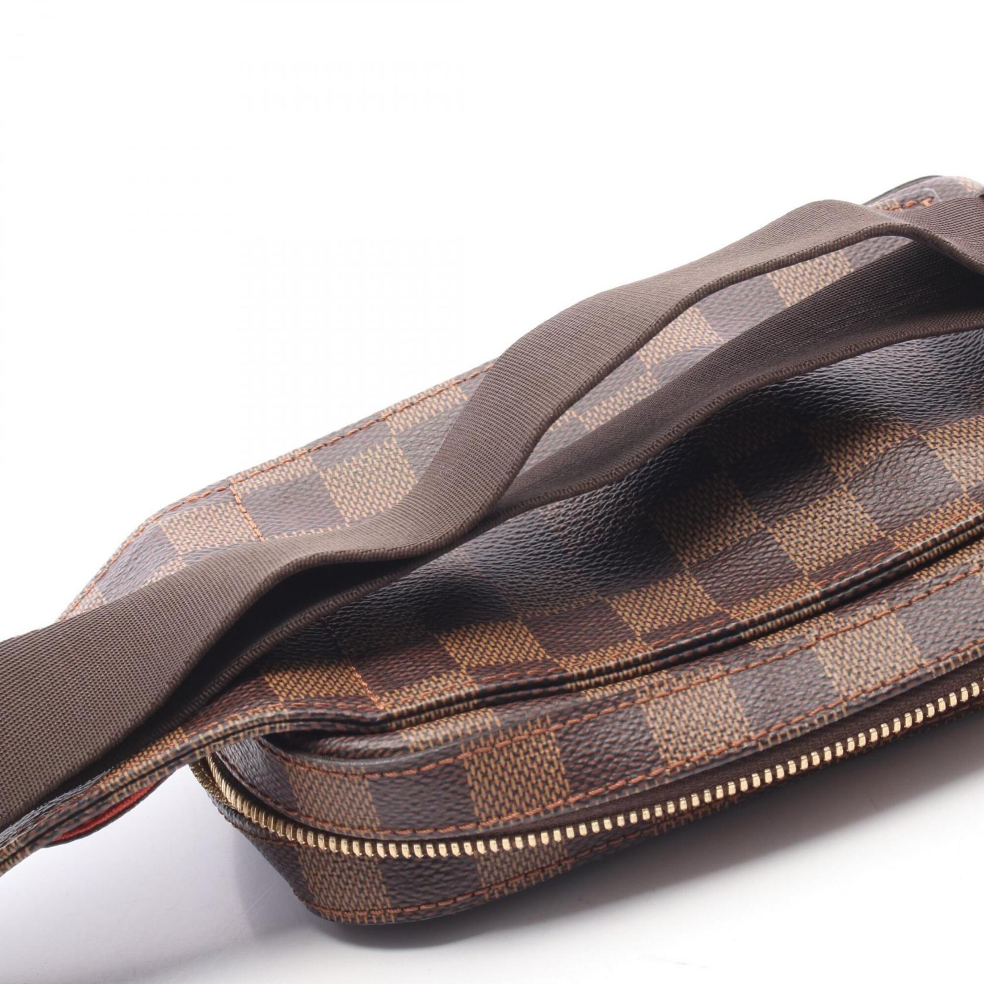 Louis Vuitton Brown Ebene Coated Canvas Pvc Damier Canvas Fanny Pack Sling Bag (Pre-Owned)