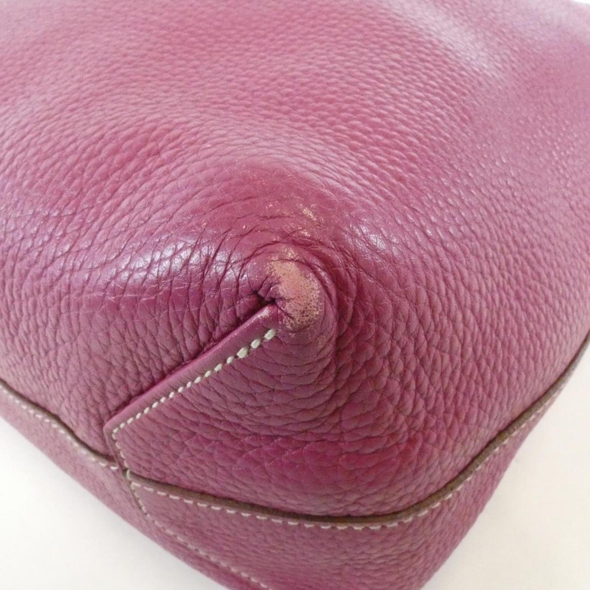 Hermes Pink Taurillon Clemence Leather Handbag (Pre-Owned)