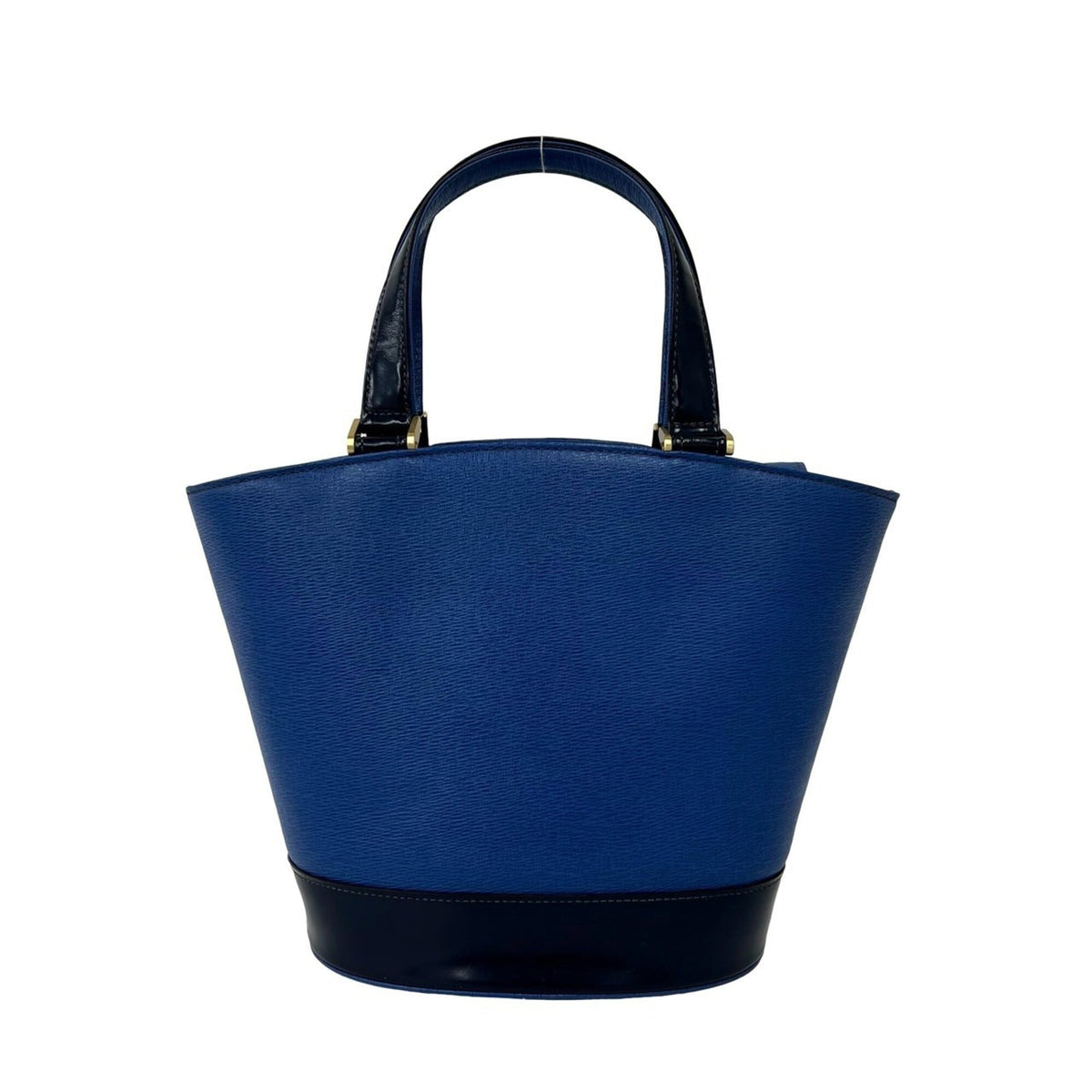 Burberry Blue Leather Handbag Tote Bag (Pre-Owned)