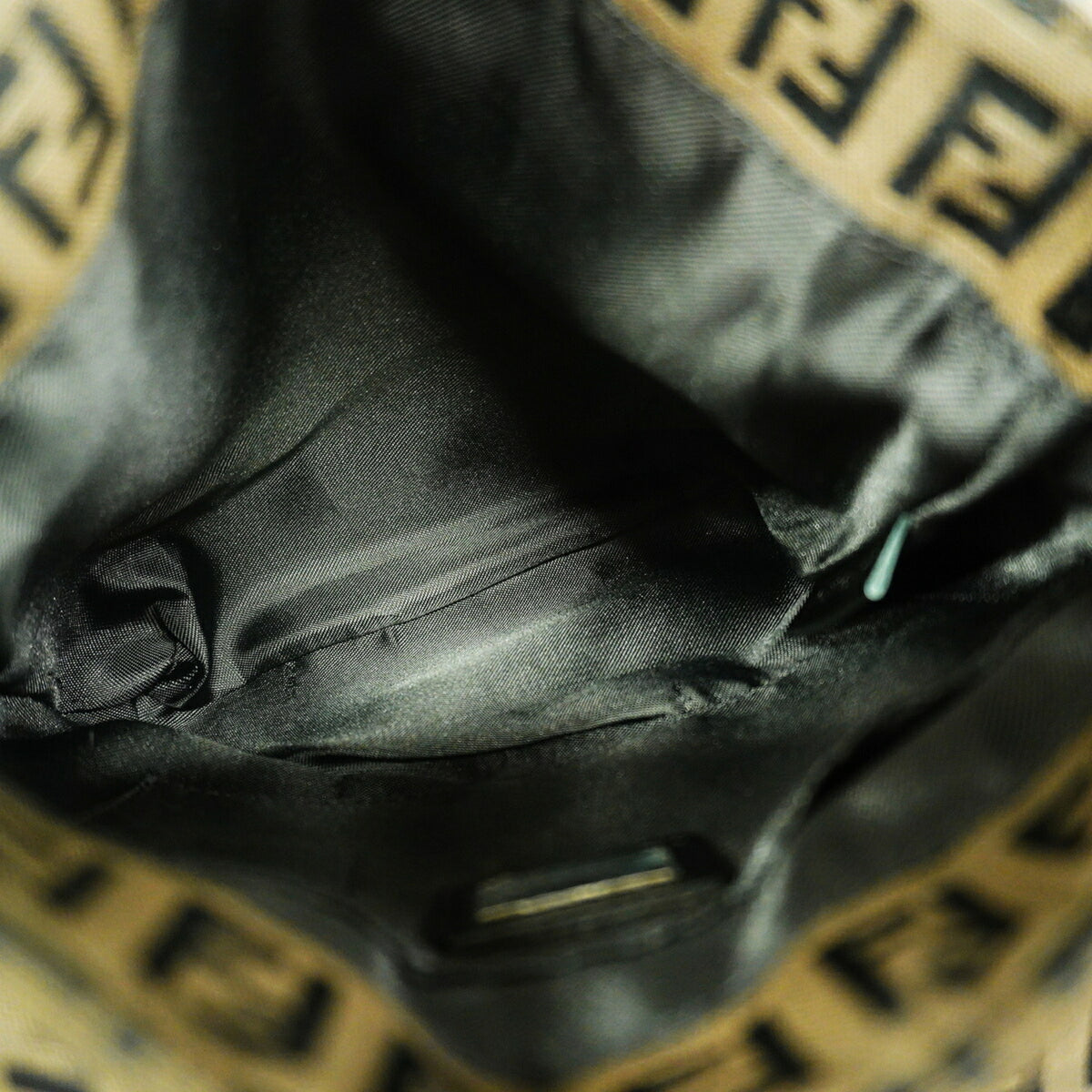 Fendi Dark Brown Nylon Canvas Shoulder Bag (Pre-Owned)