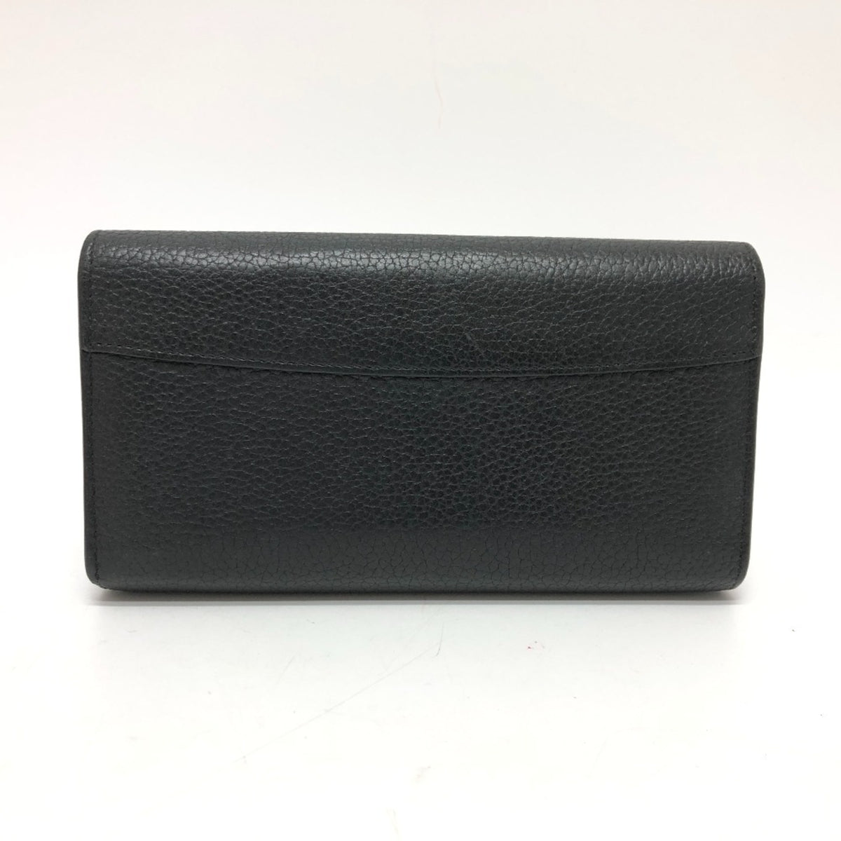 Louis Vuitton Black Leather Long Wallet (Bi-Fold) (Pre-Owned)