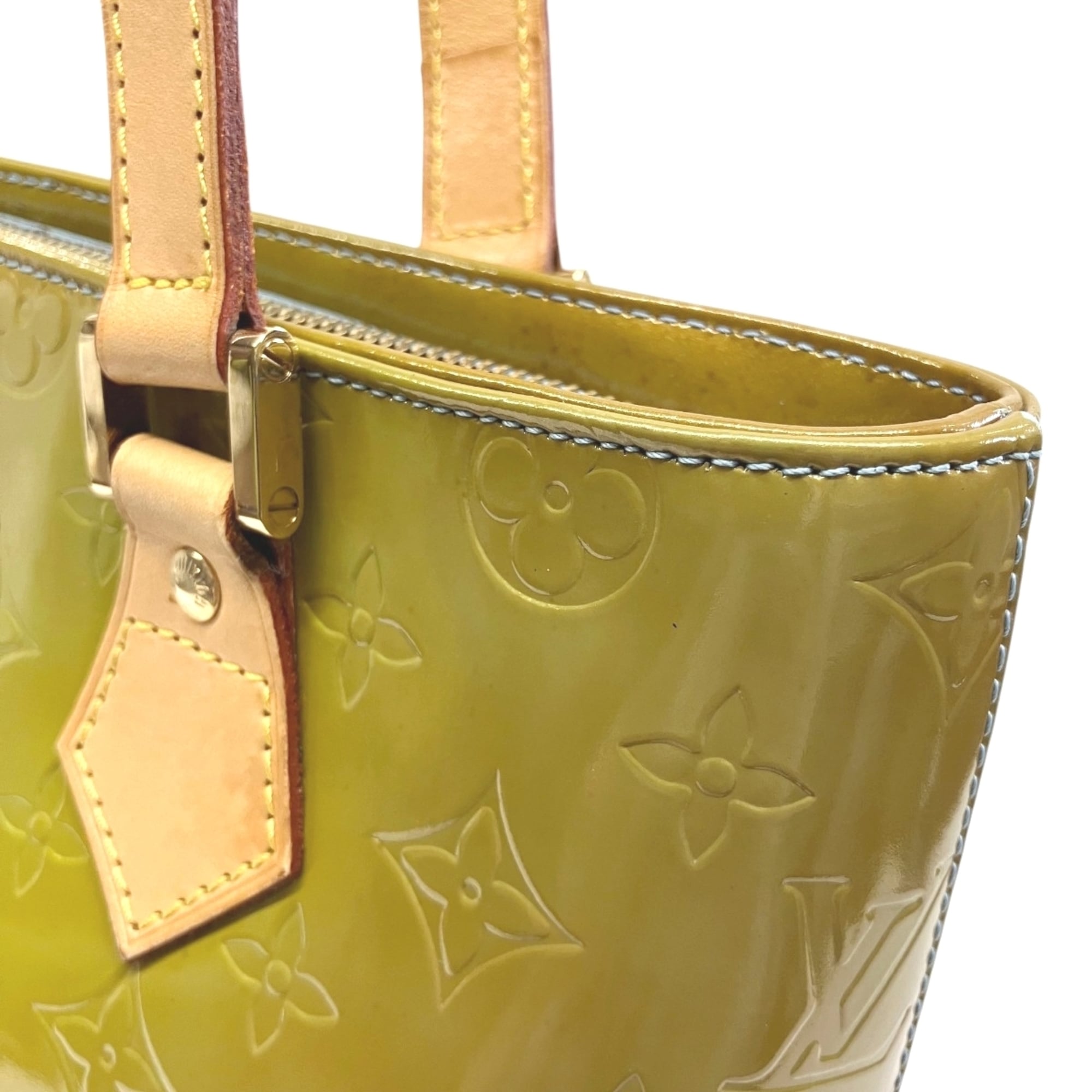 Louis Vuitton Galle Green Patent Leather Tote Bag (Pre-Owned)
