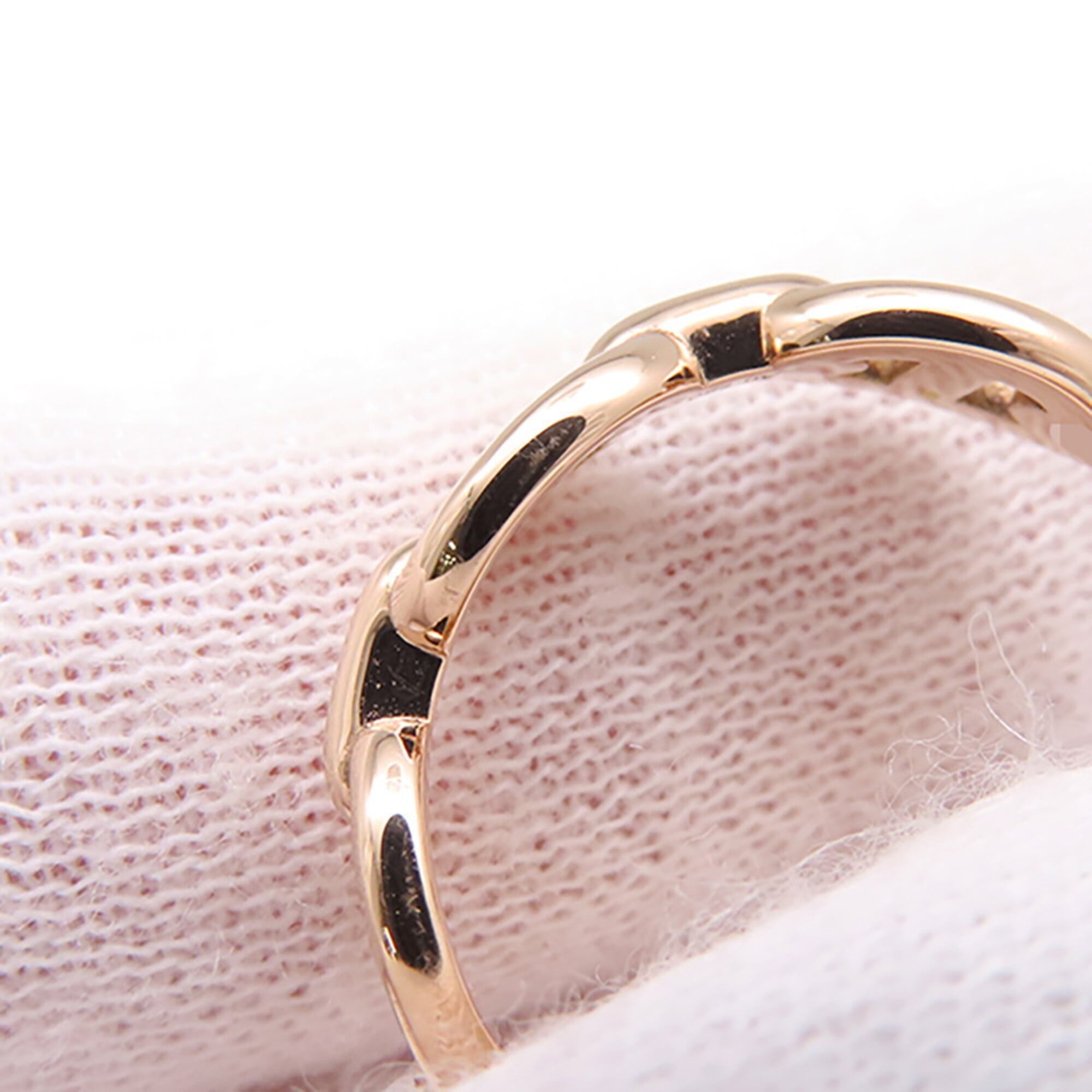 Hermes Pink Gold (18K) Band Ring (Pre-Owned)