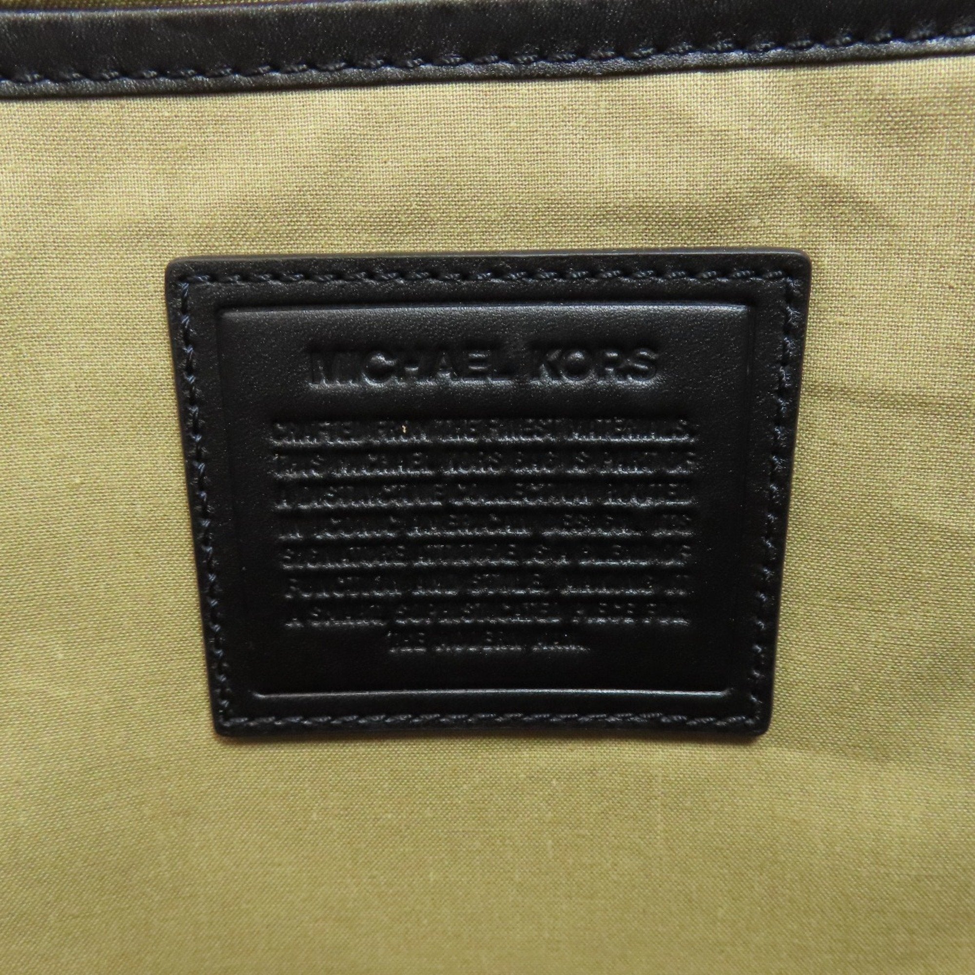 Michael Kors Navy Canvas Backpack (Pre-Owned)