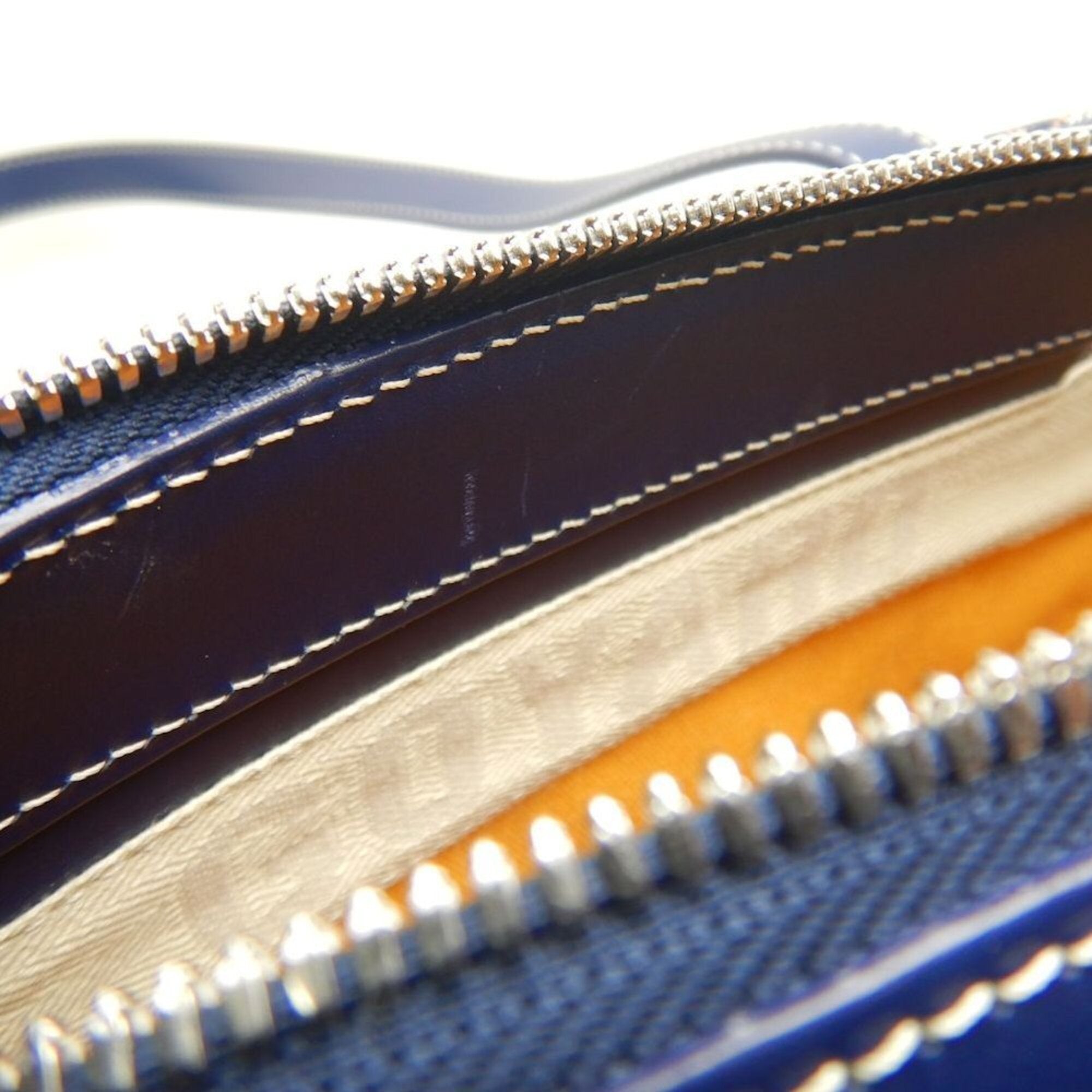 Goyard Navy Coated Canvas Tote Bag (Pre-Owned)