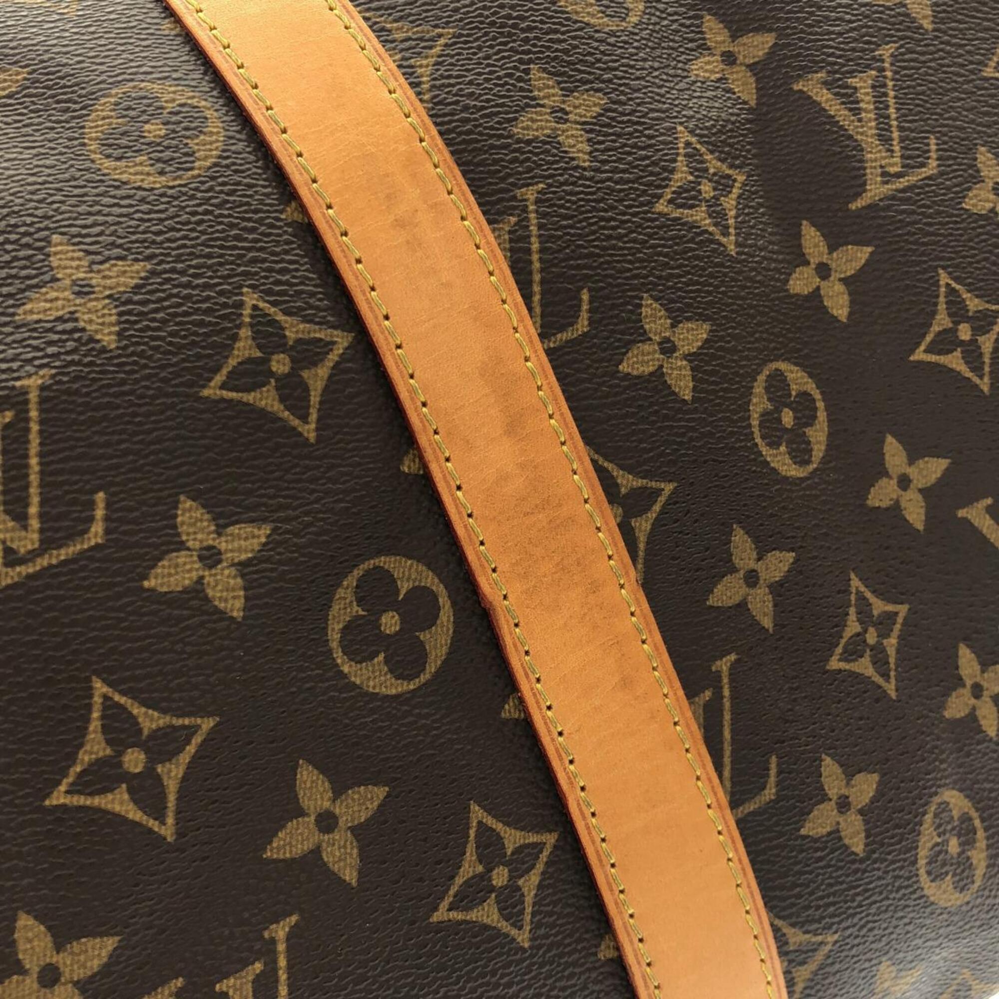 Louis Vuitton Marron Coated Canvas Boston Bag (Pre-Owned)