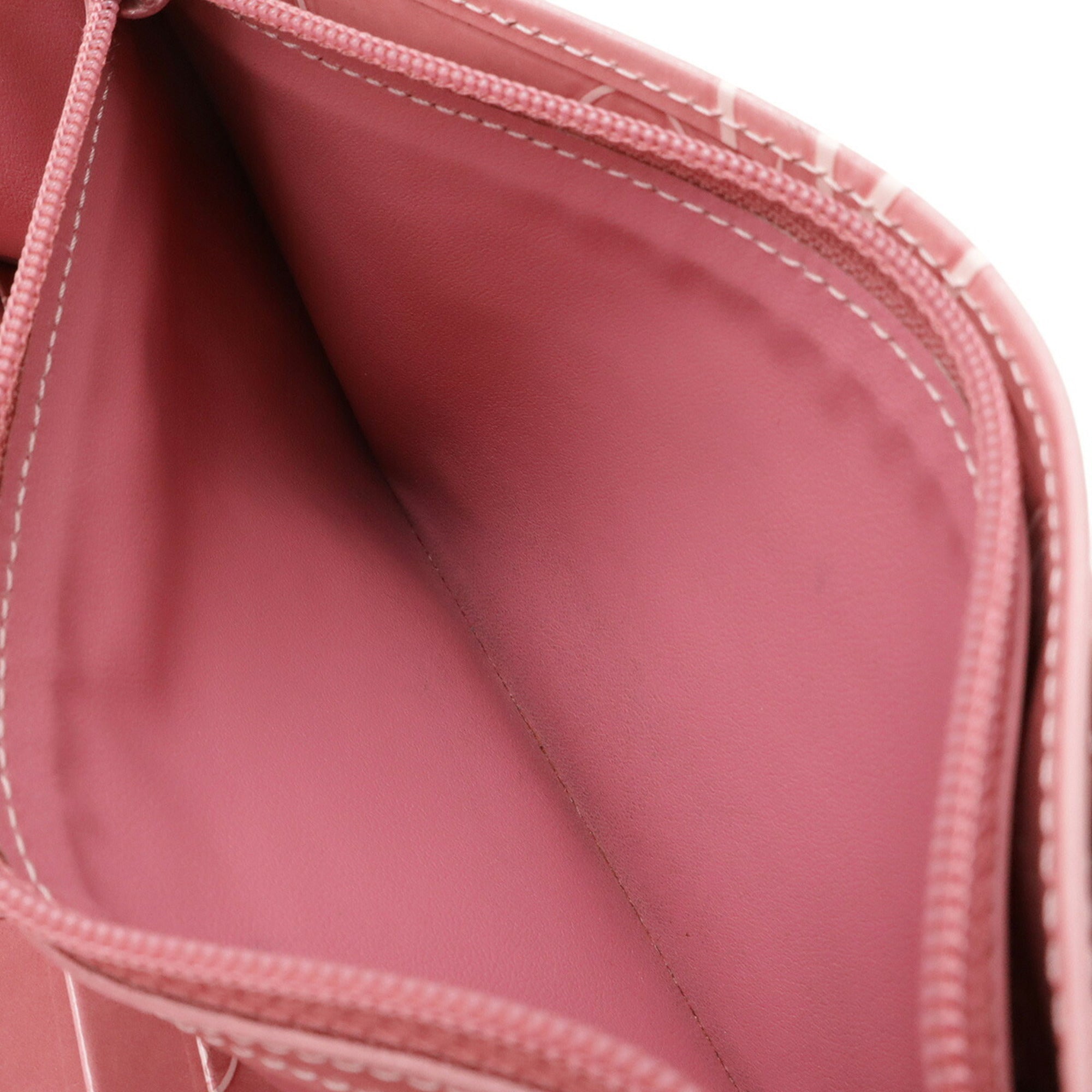 Cartier Pink Patent Leather Long Wallet (Bi-Fold) (Pre-Owned)