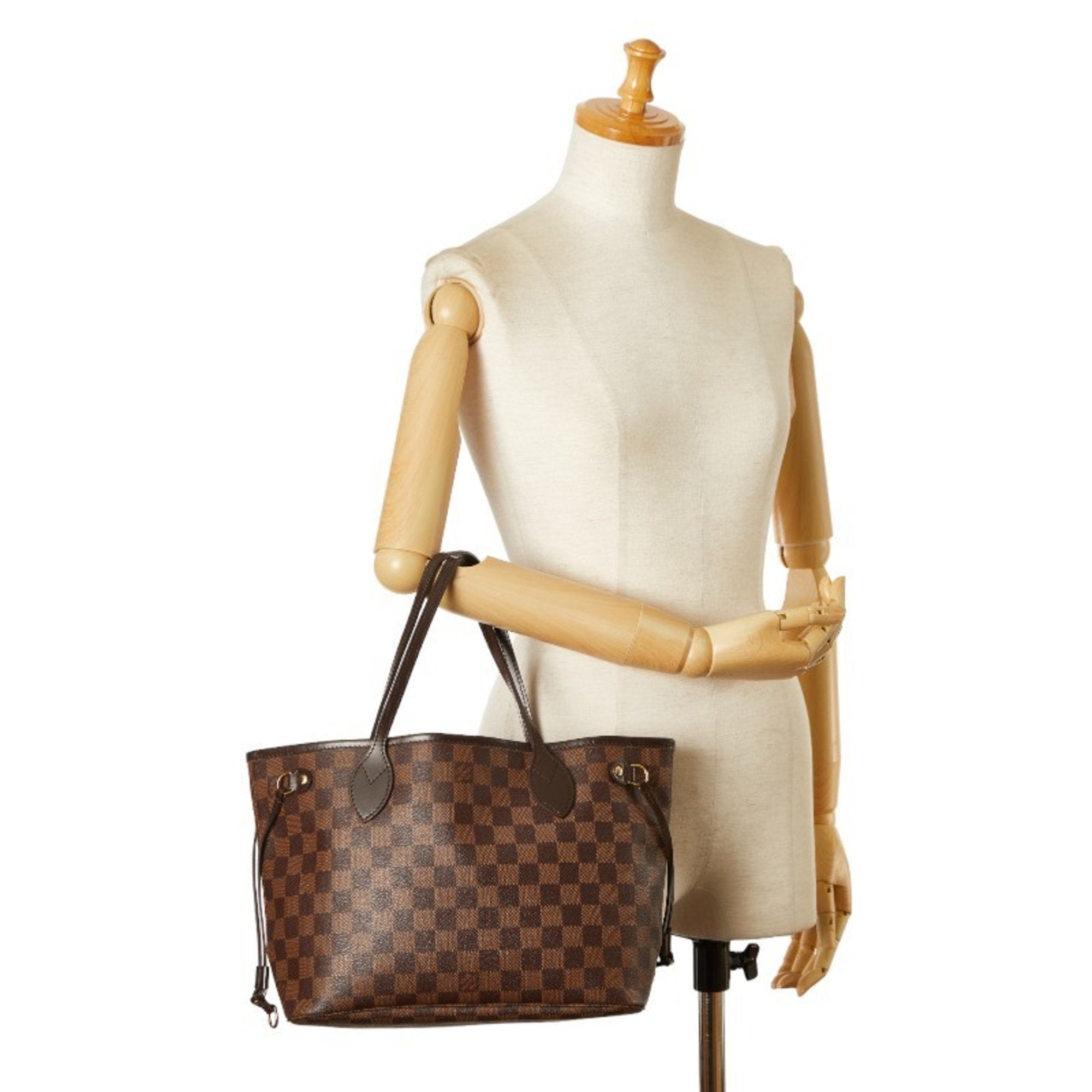 Louis Vuitton Brown Pvc Leather Handbag Pochette Pouch Tote Bag (Pre-Owned)