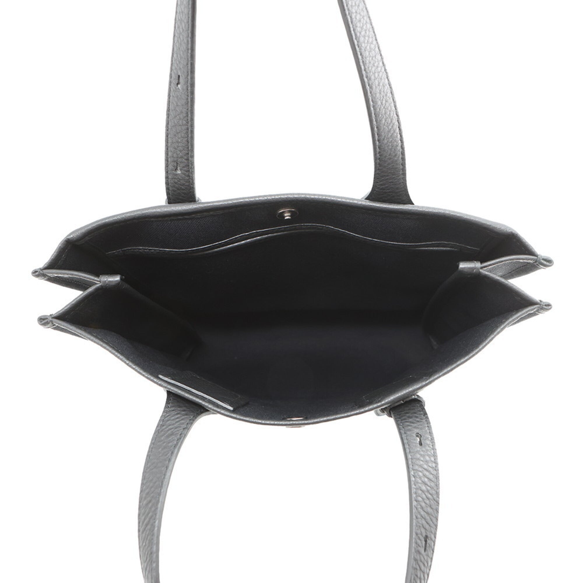 Salvatore Ferragamo Black Canvas Handbag Tote Bag (Pre-Owned)
