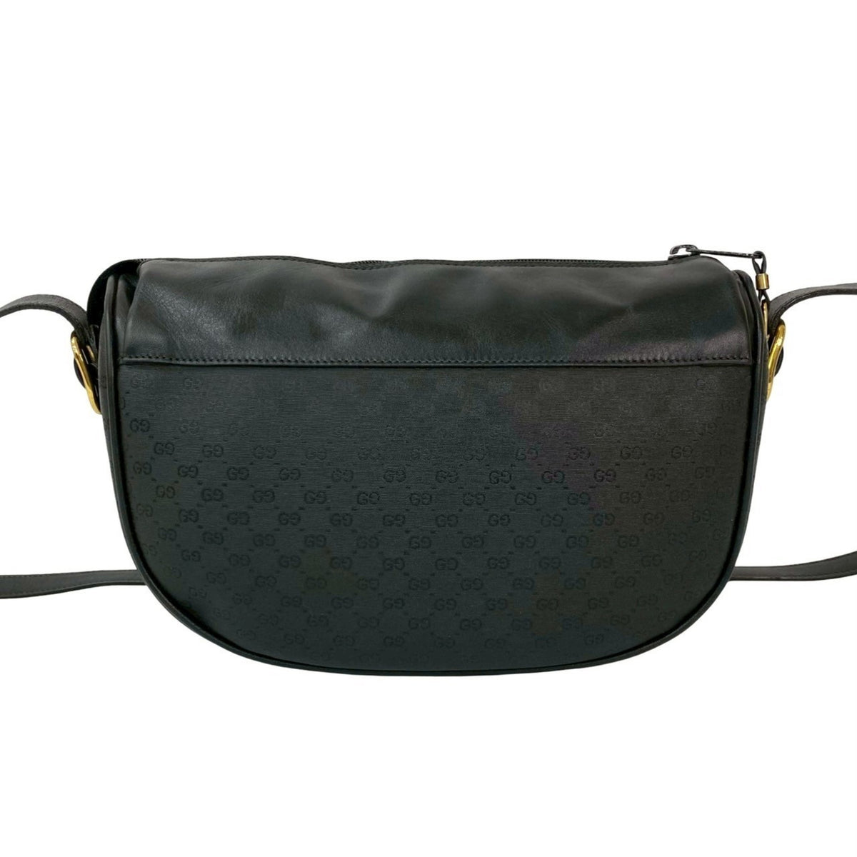 Gucci Black Leather Pvc Pochette Shoulder Bag (Pre-Owned)