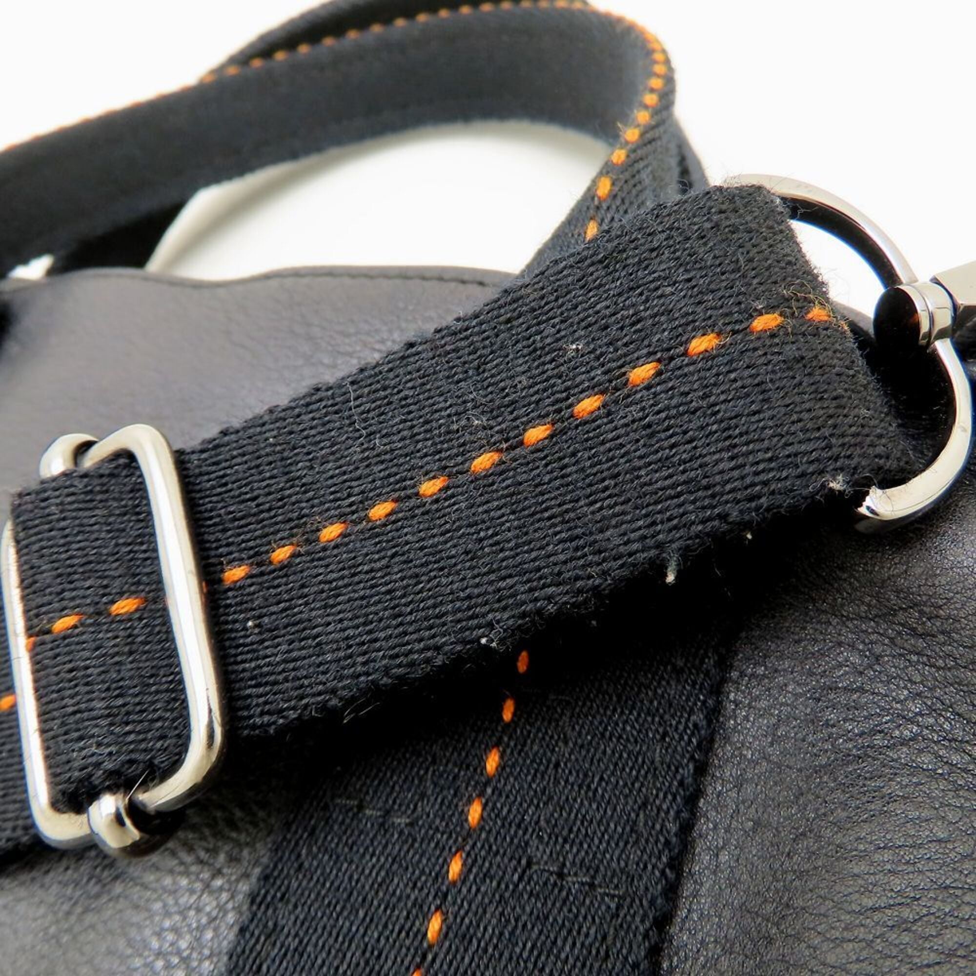 Hermes Black Veau Derma Handbag (Pre-Owned)