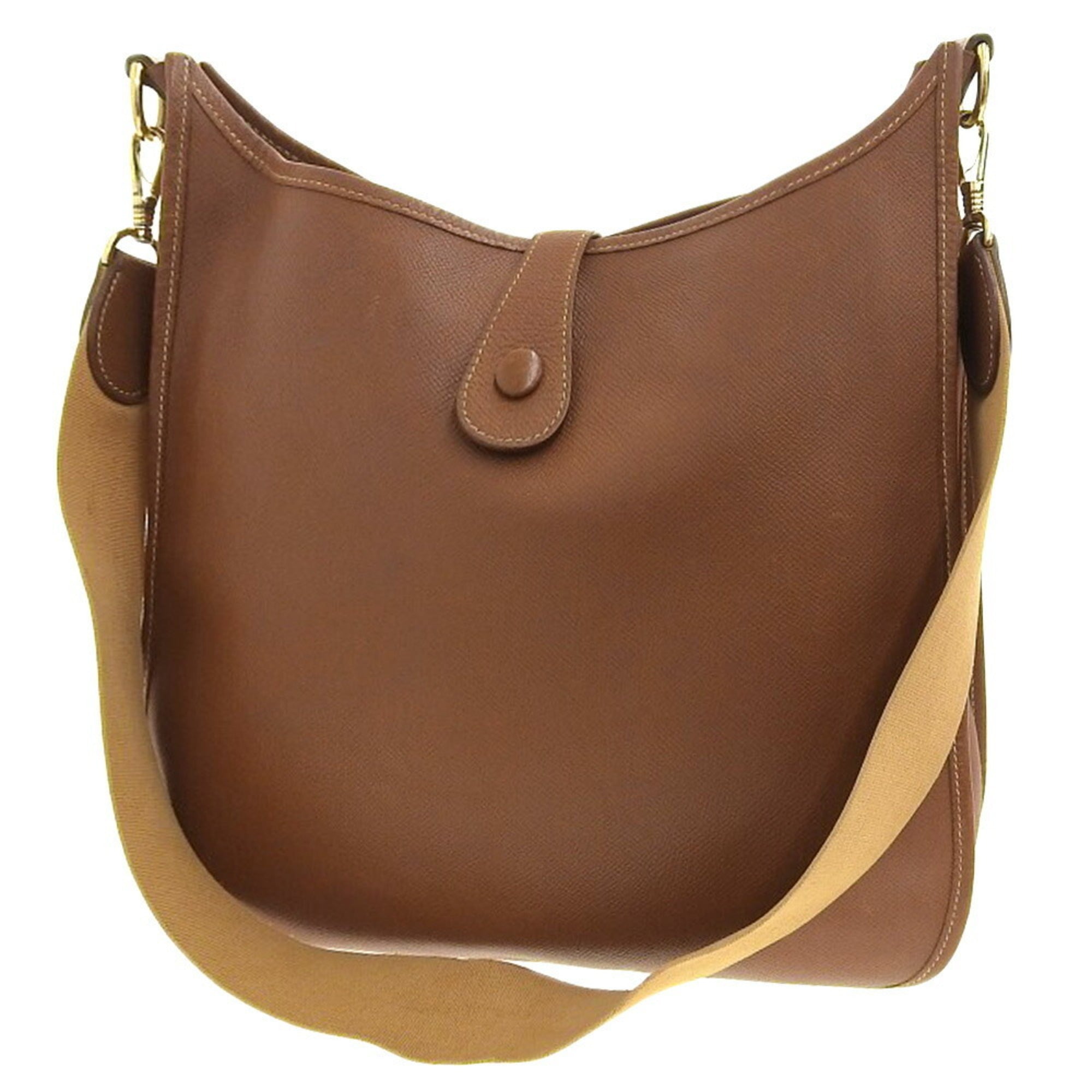 Hermes Brown Courchevel Leather Shoulder Bag (Pre-Owned)