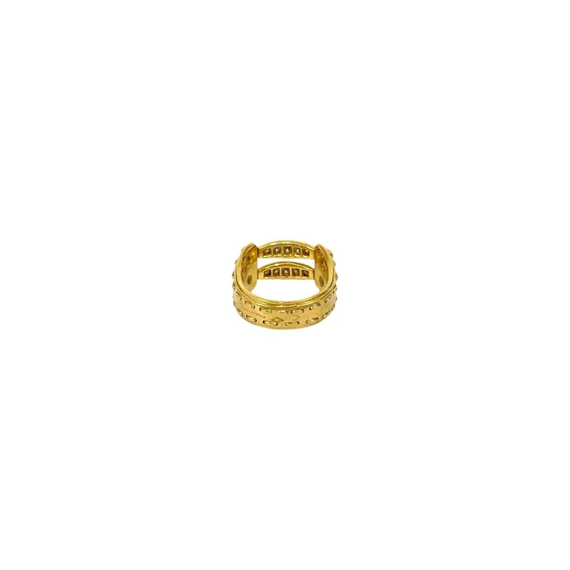 Hermes Gold Yellow Gold (18K) Band Ring (Pre-Owned)