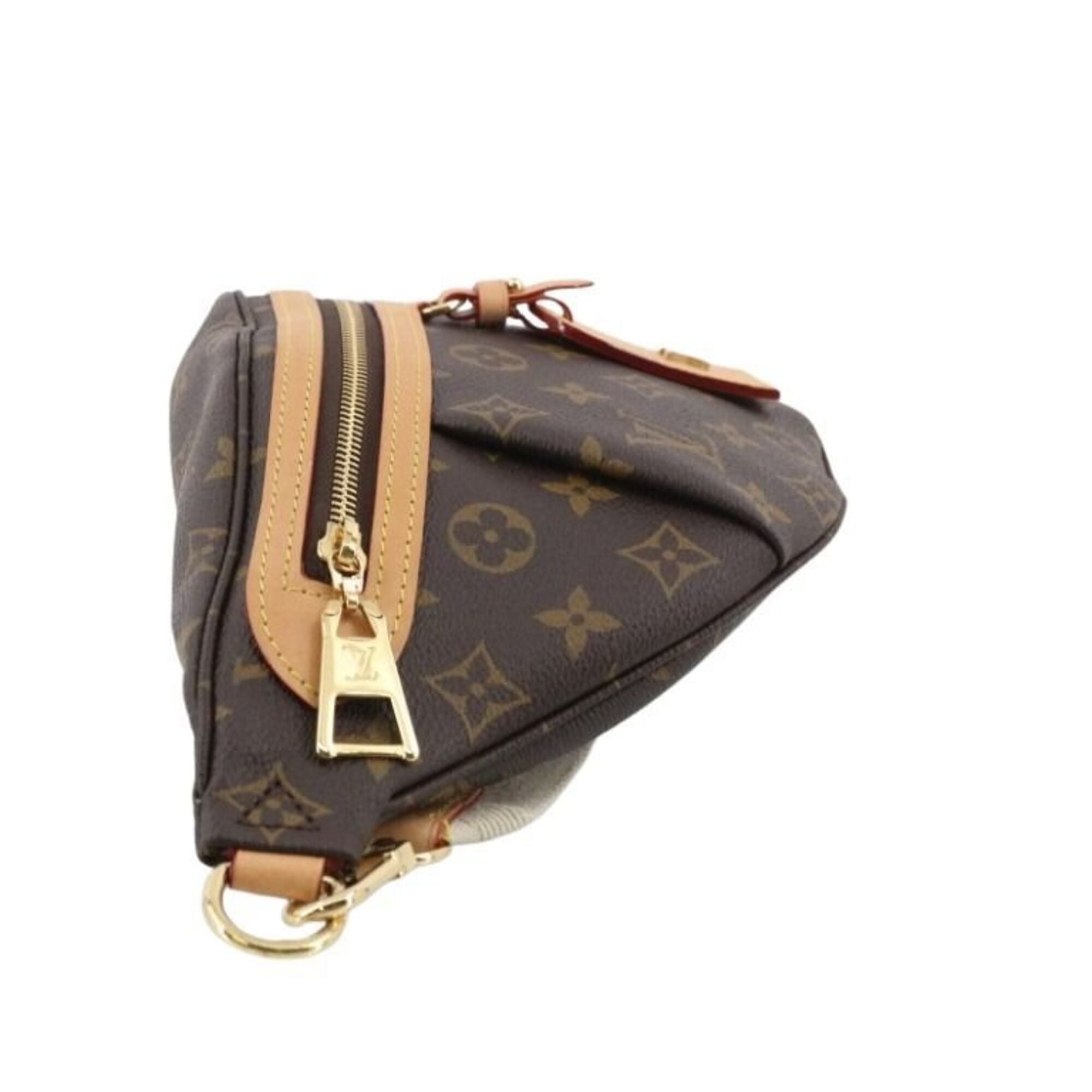 Louis Vuitton Brown Monogram Pouch Shoulder Bag Sling Bag (Pre-Owned)