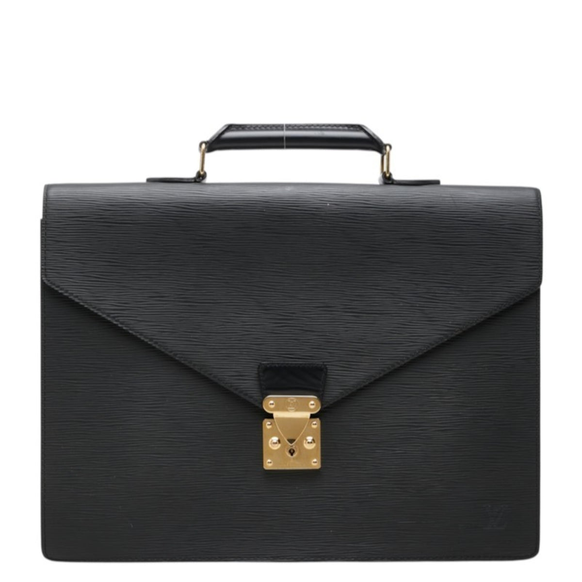 Louis Vuitton Epi Black Noir Leather Briefcase (Pre-Owned)