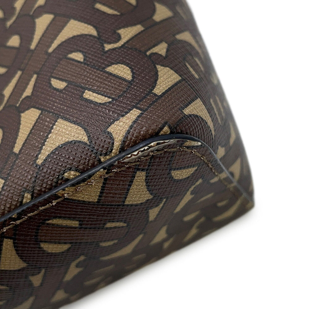 Burberry Brown Multi-Color Pvc Leather Handbag Shoulder Bag (Pre-Owned)