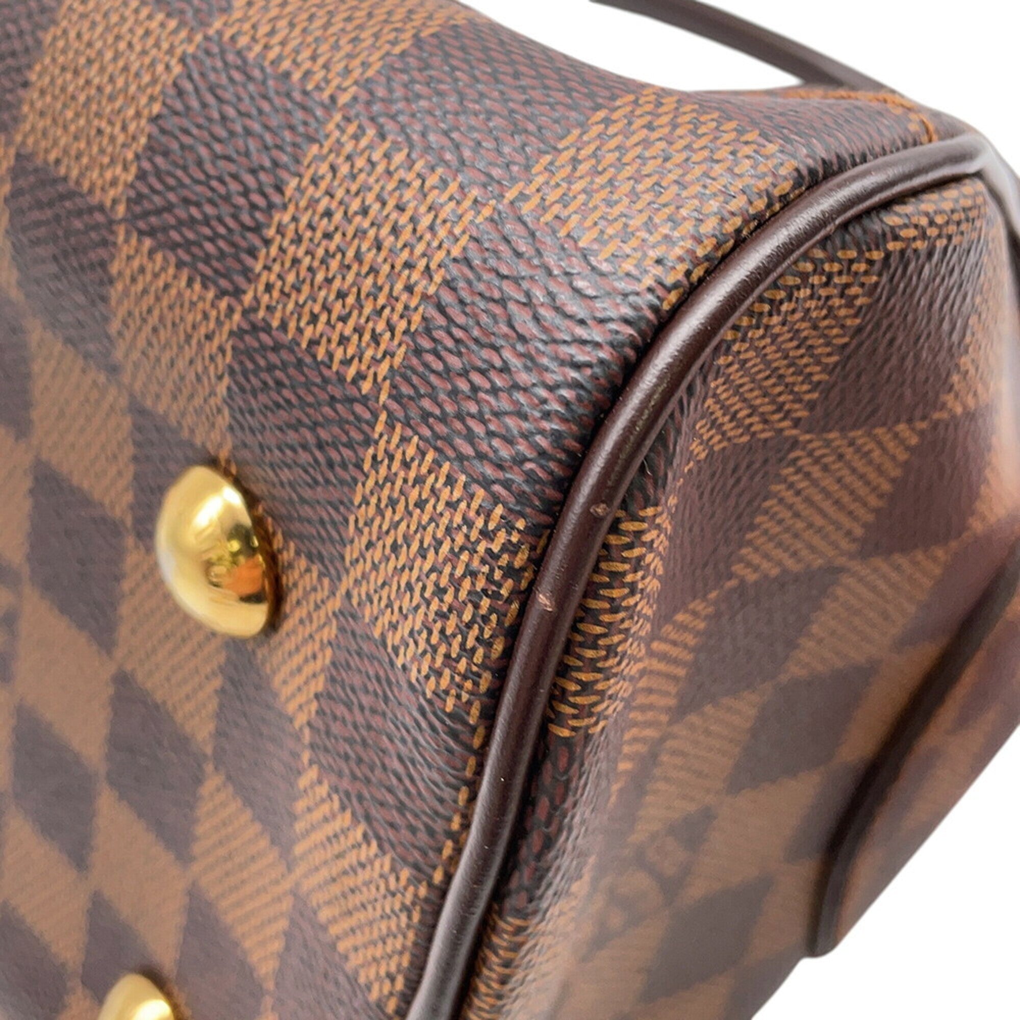 Louis Vuitton Red Color Damier Canvas Handbag (Pre-Owned)