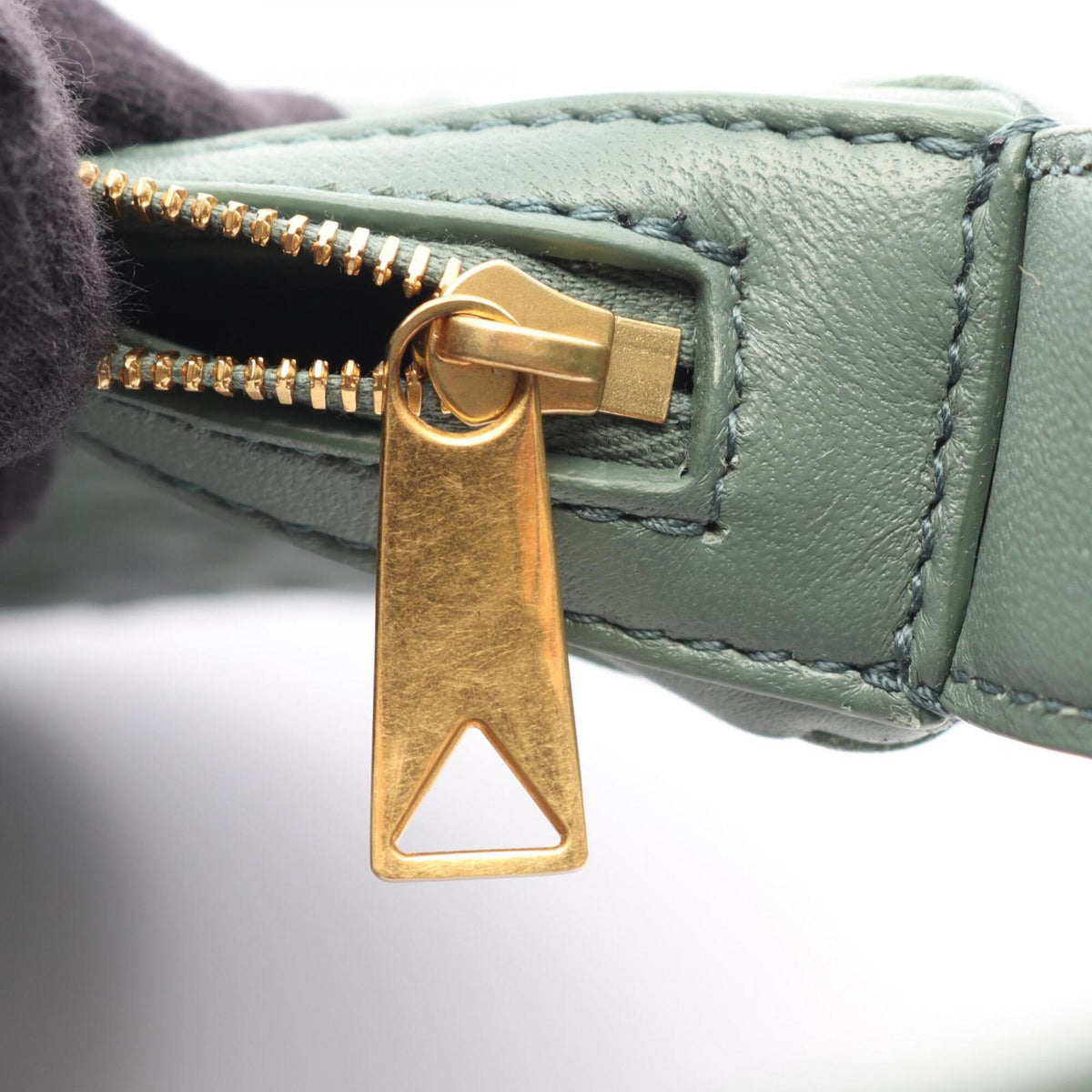 Bottega Veneta Green Intrecciato Handbag (Pre-Owned)