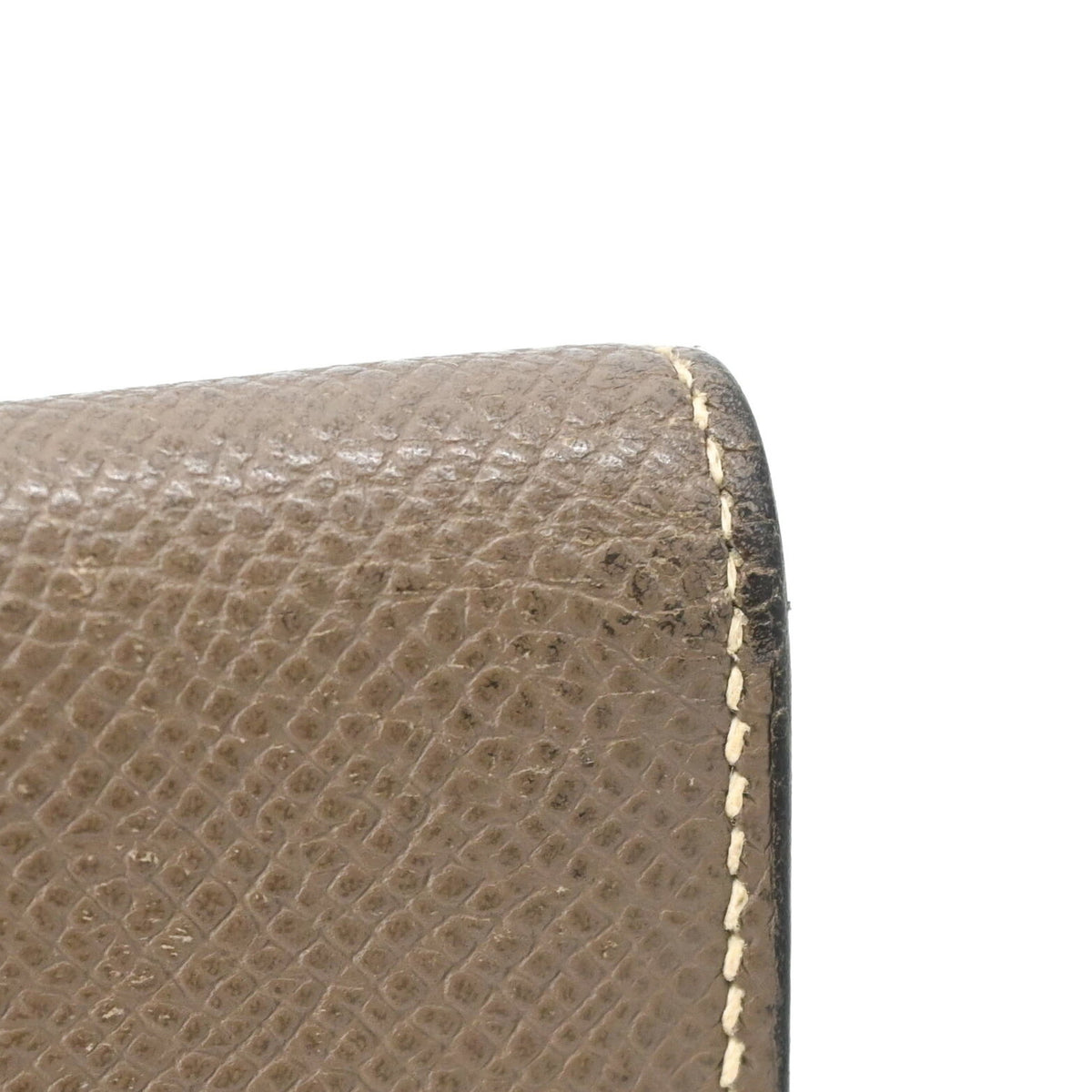 Hermes Grayish Epsom Leather Coin Purse/Coin Case (Pre-Owned)