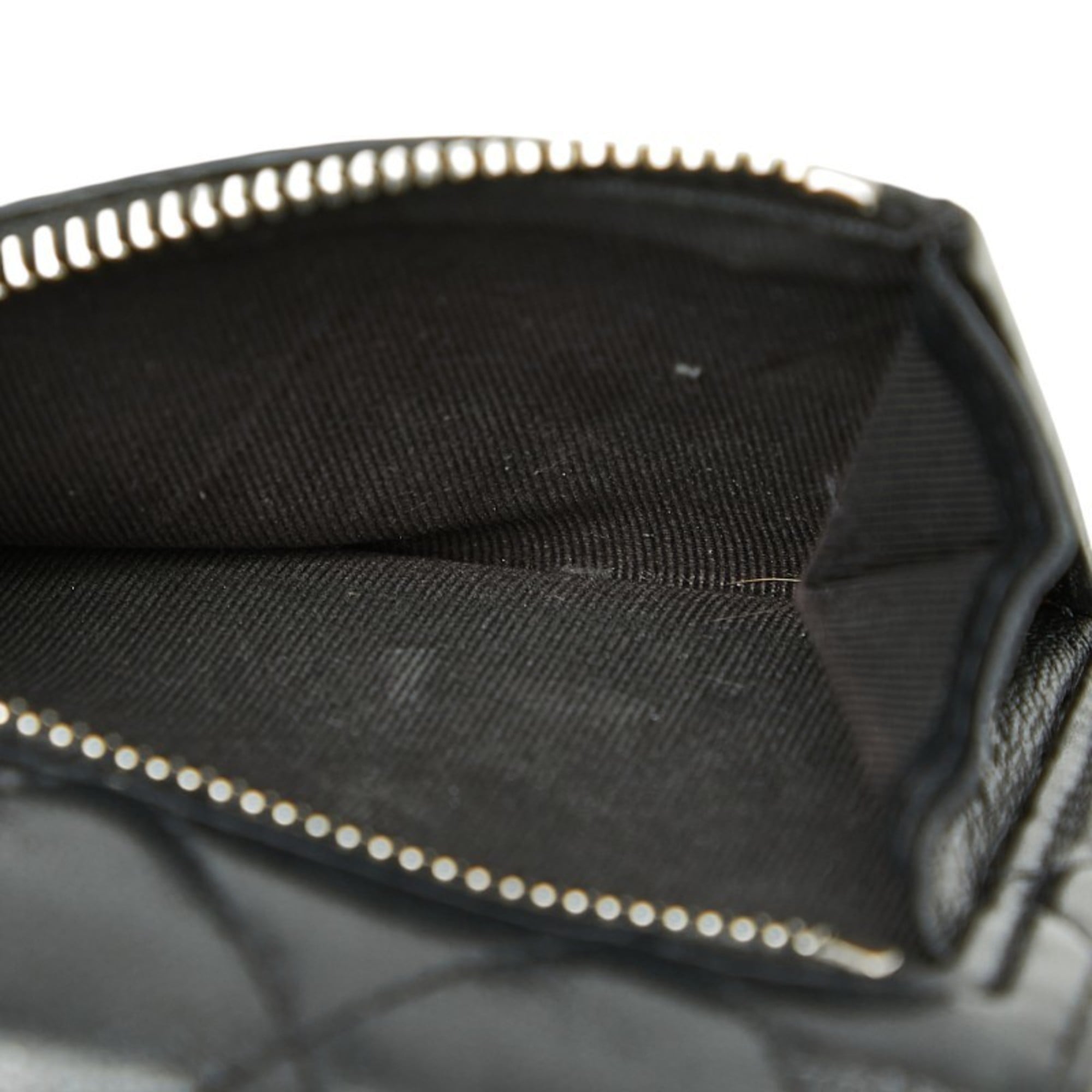 Chanel Matelasse Black Leather Wallet (Tri-Fold) (Pre-Owned)