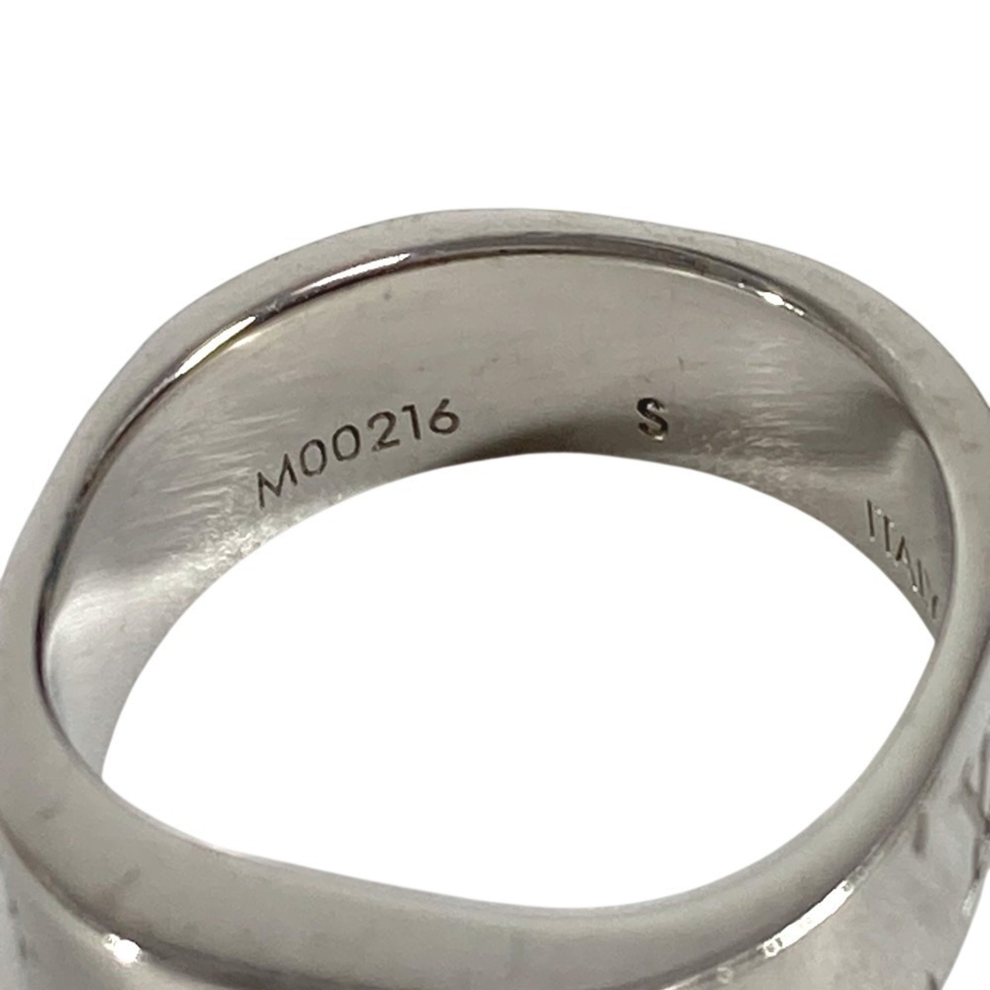 Louis Vuitton Gold Silver Metal Band Ring (Pre-Owned)