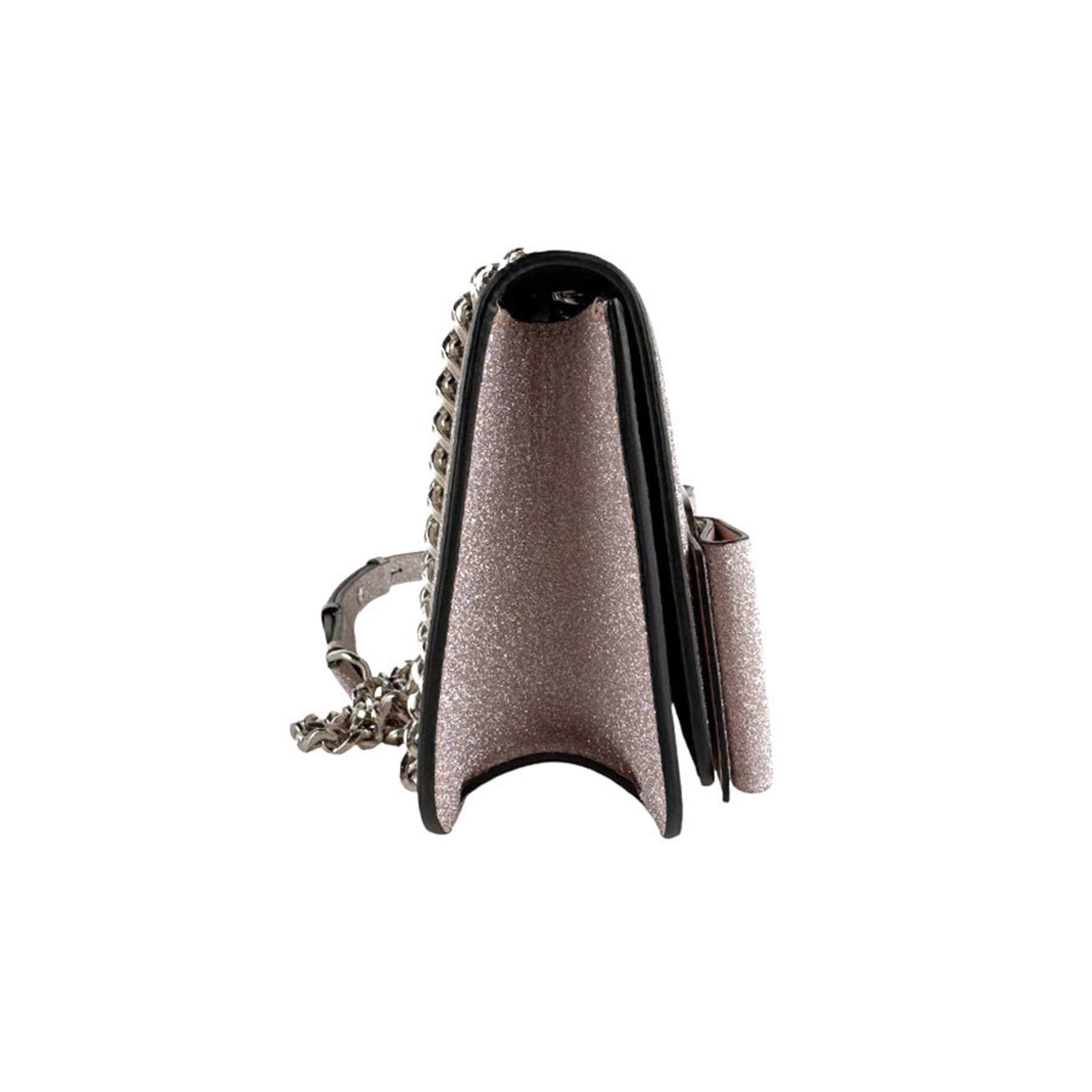 Salvatore Ferragamo Metallic Pink Leather Shoulder Bag (Pre-Owned)