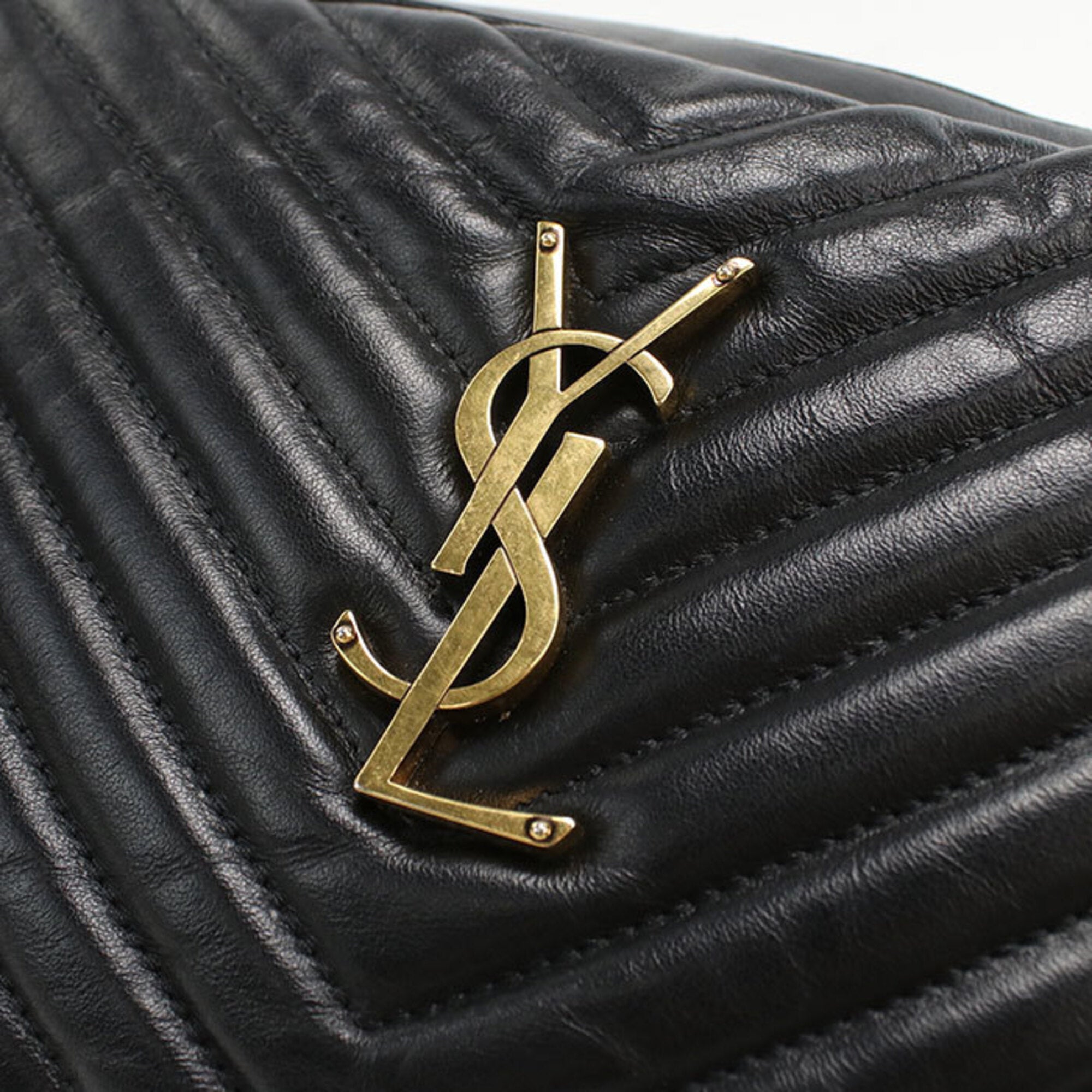 Saint Laurent Black Leather Shoulder Bag (Pre-Owned)