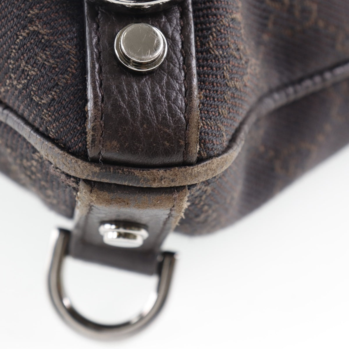 Gucci Abbey Brown Gg Canvas Shoulder Bag (Pre-Owned)