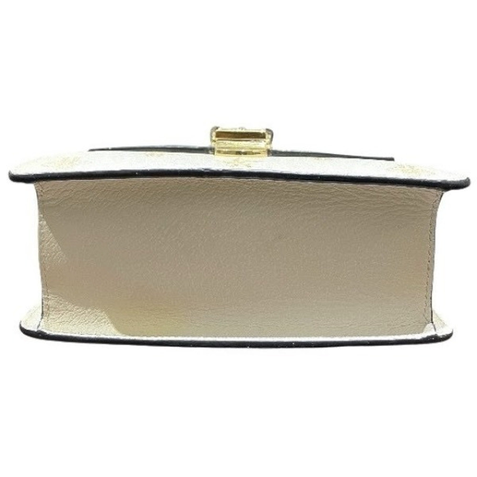 Gucci Ivory Leather Handbag Shoulder Bag (Pre-Owned)