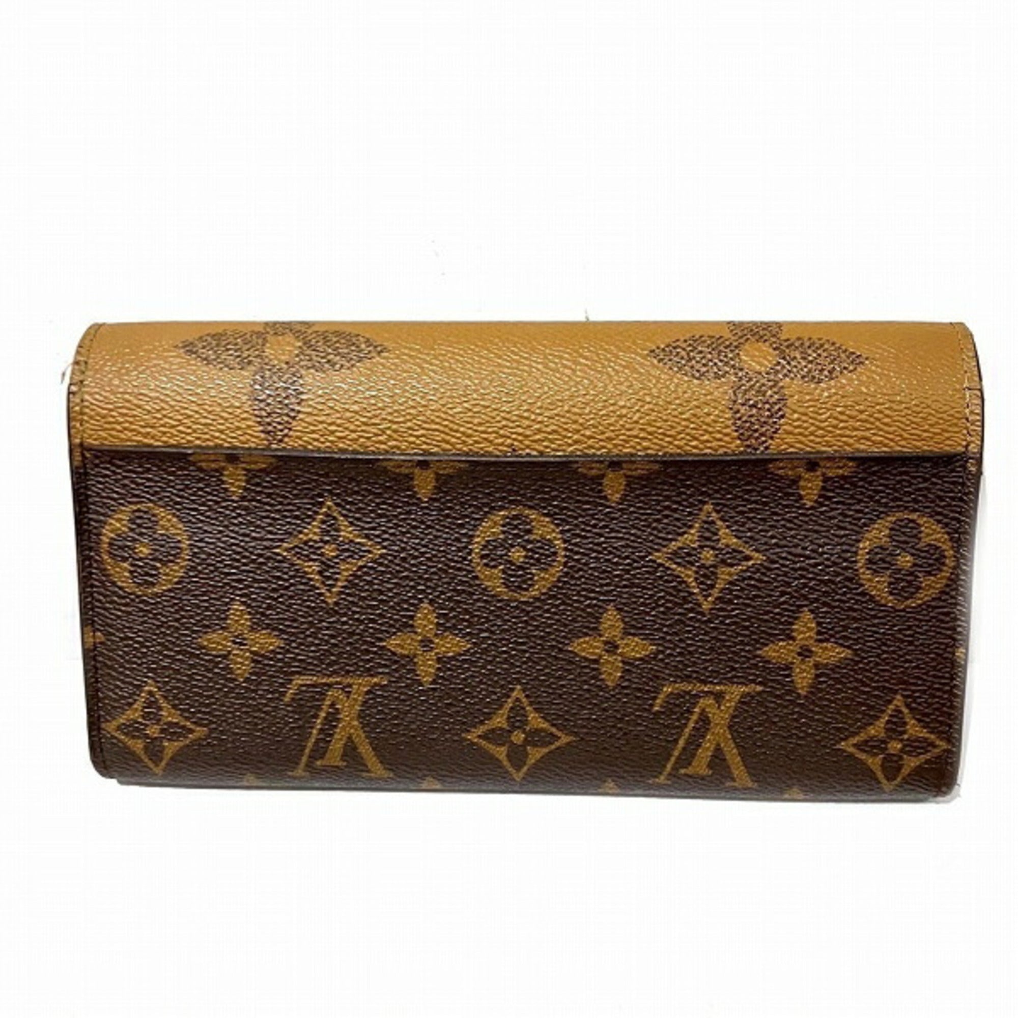 Louis Vuitton Brown Monogram Canvas Pvc Coated Canvas Leather Long Wallet (Bi-Fold) (Pre-Owned)