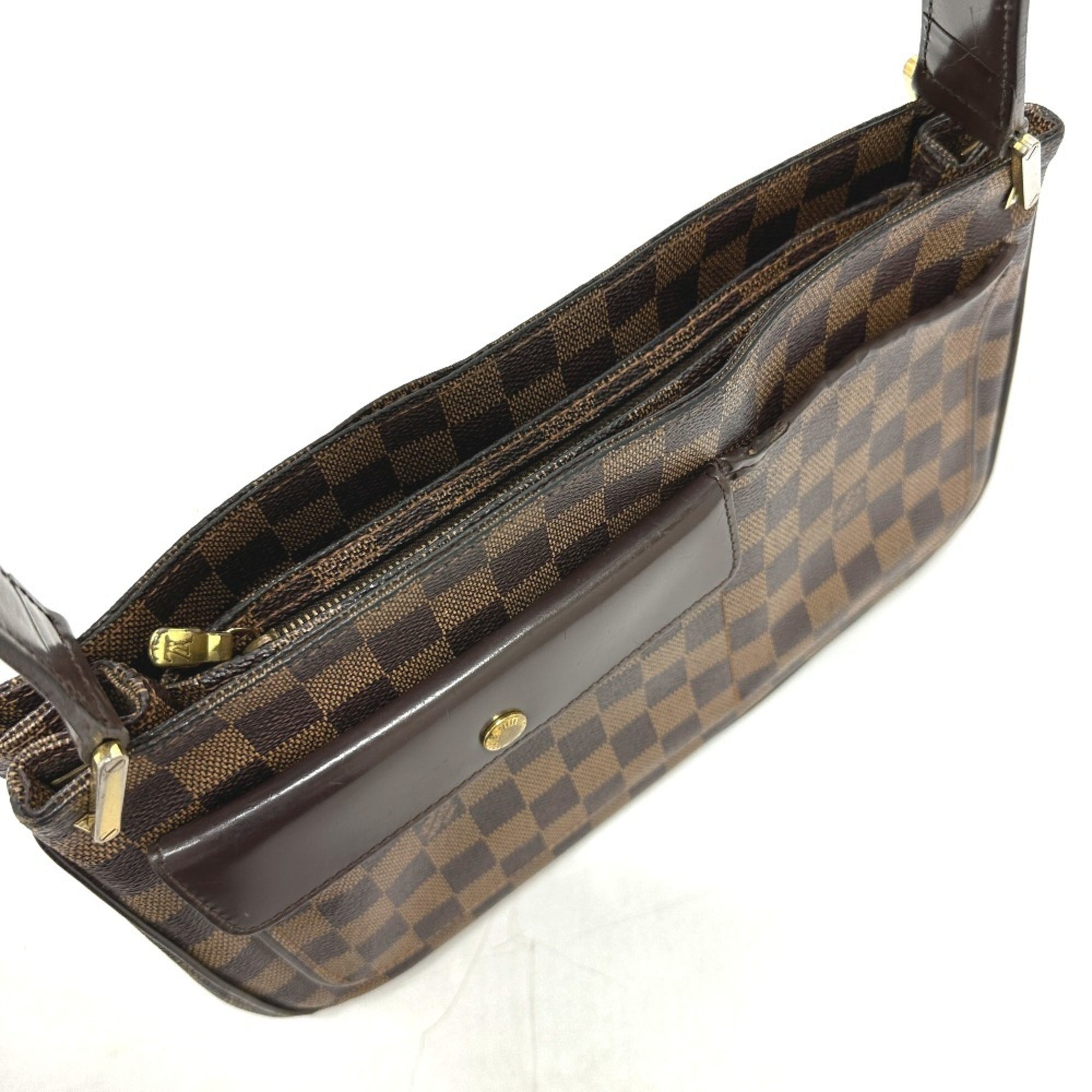 Louis Vuitton Damier Brown Ebene Damier Canvas Shoulder Bag (Pre-Owned)