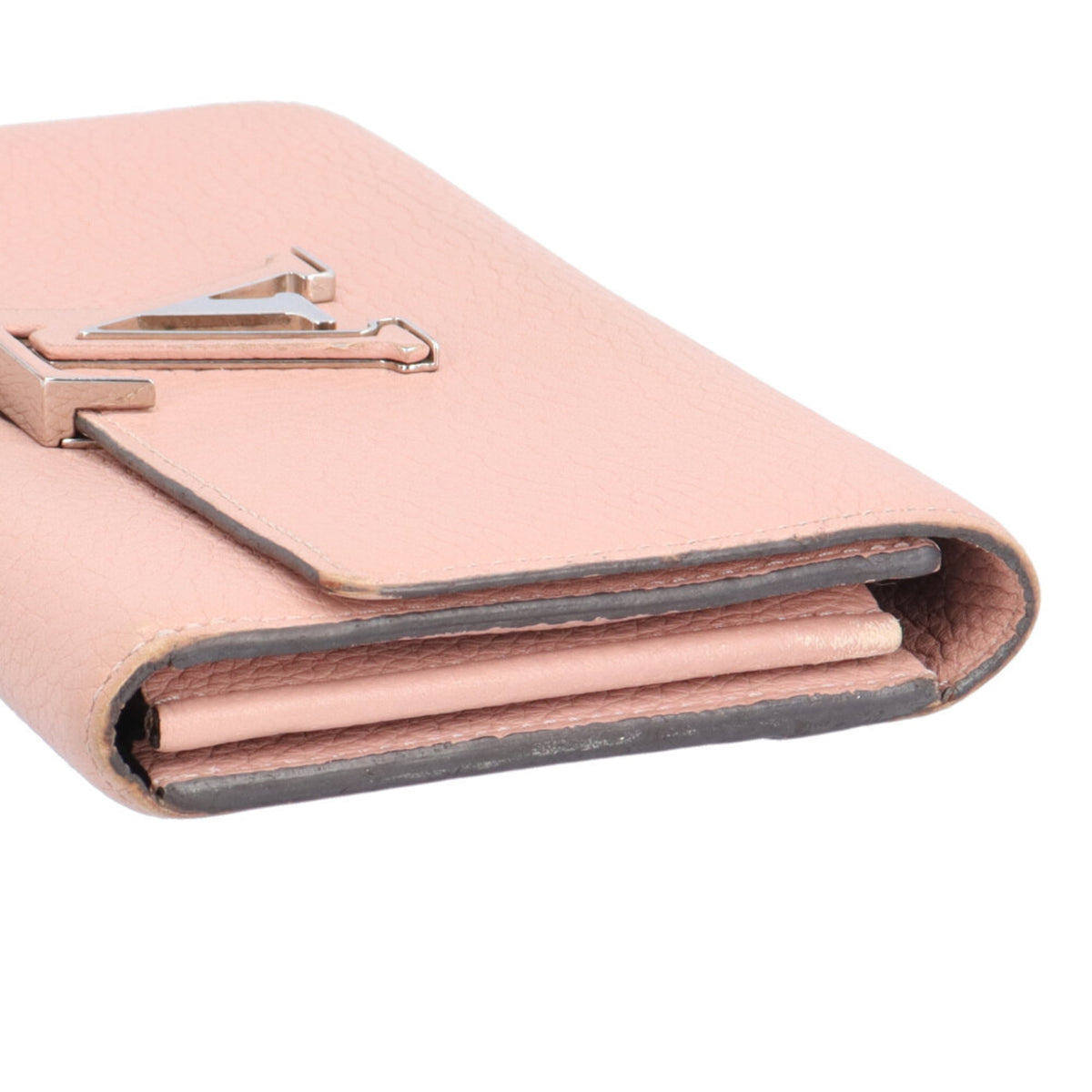Louis Vuitton Galle Magnolia Or Pink Leather Coin Purse/Coin Case (Pre-Owned)