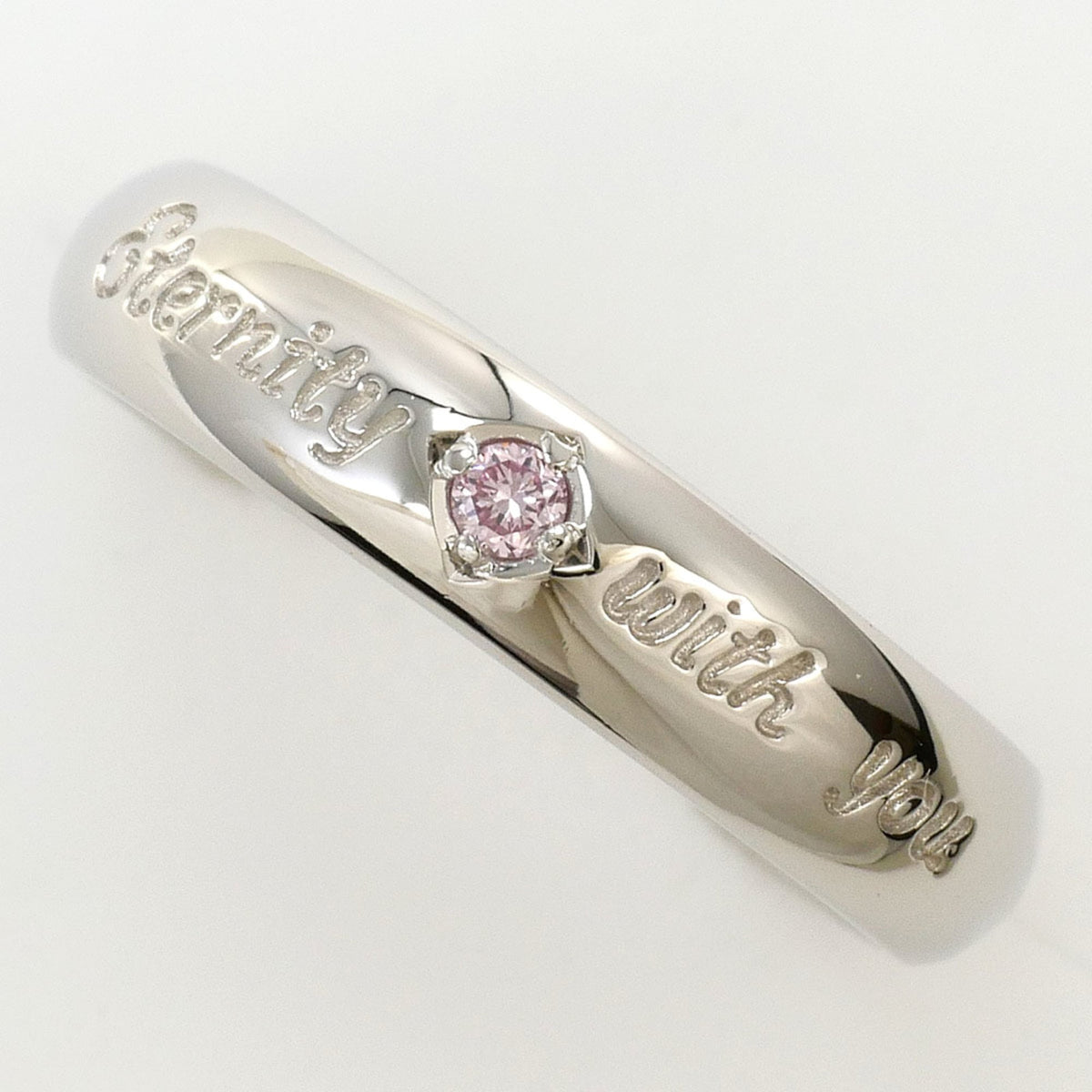Unbranded Pink Platinum Platinum 900 Band Ring (Pre-Owned)