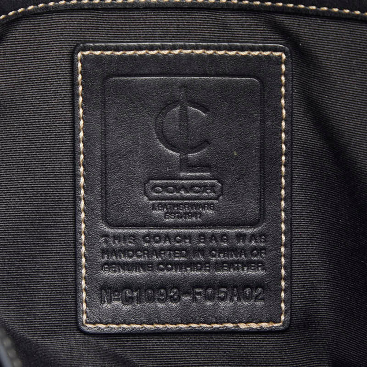 Coach Black Leather Messenger Bag Shoulder Bag (Pre-Owned)