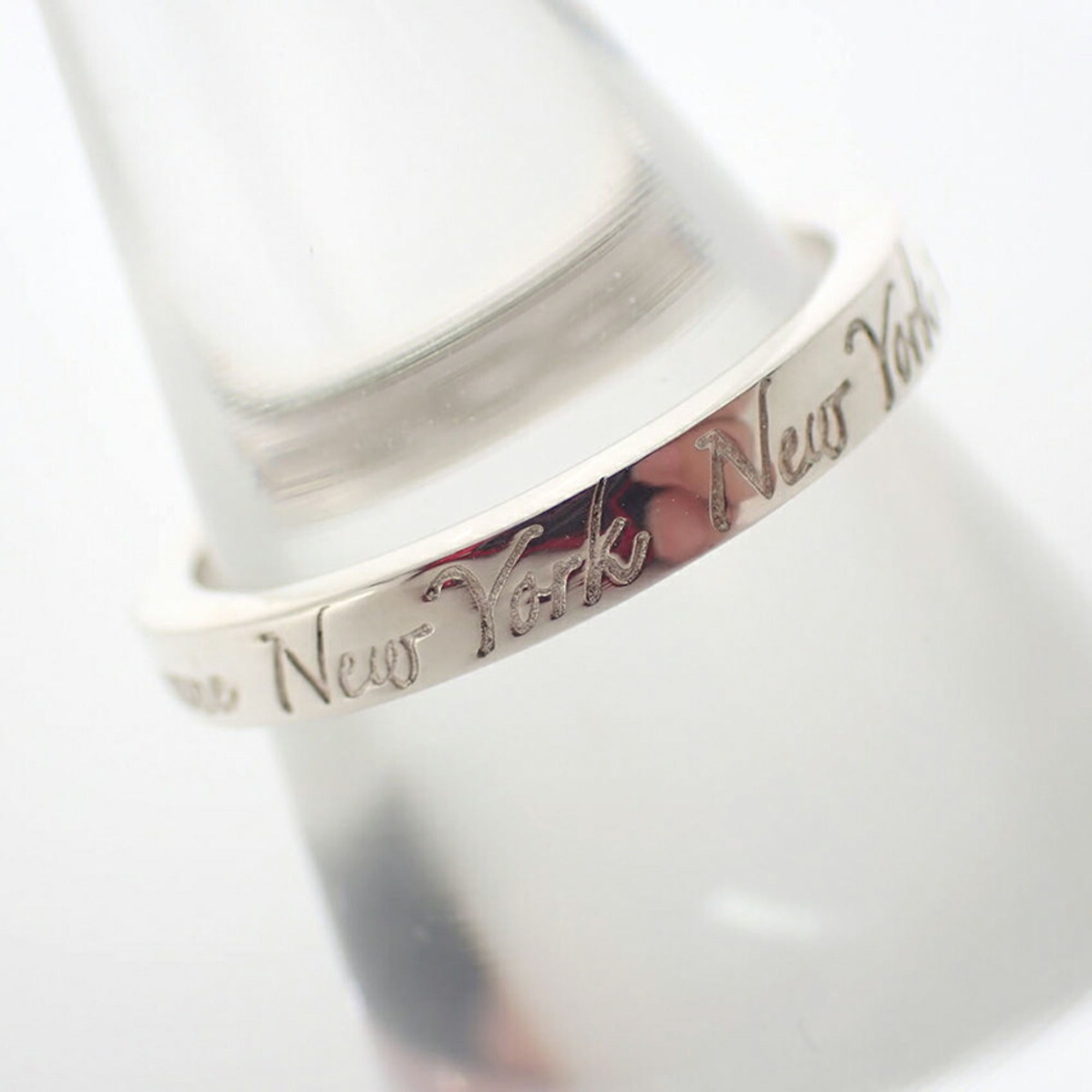 Tiffany Sterling Silver 925 Band Ring (Pre-Owned)