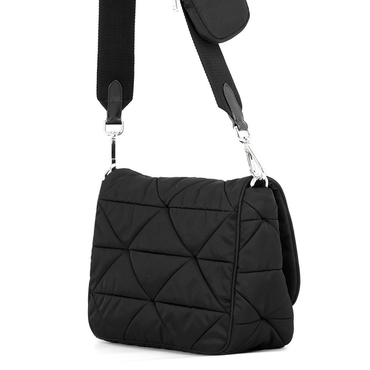 Prada Black Nylon Shoulder Bag (Pre-Owned)