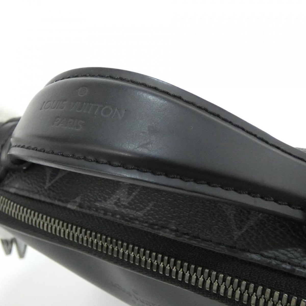 Louis Vuitton Black Coated Canvas Shoulder Bag (Pre-Owned)