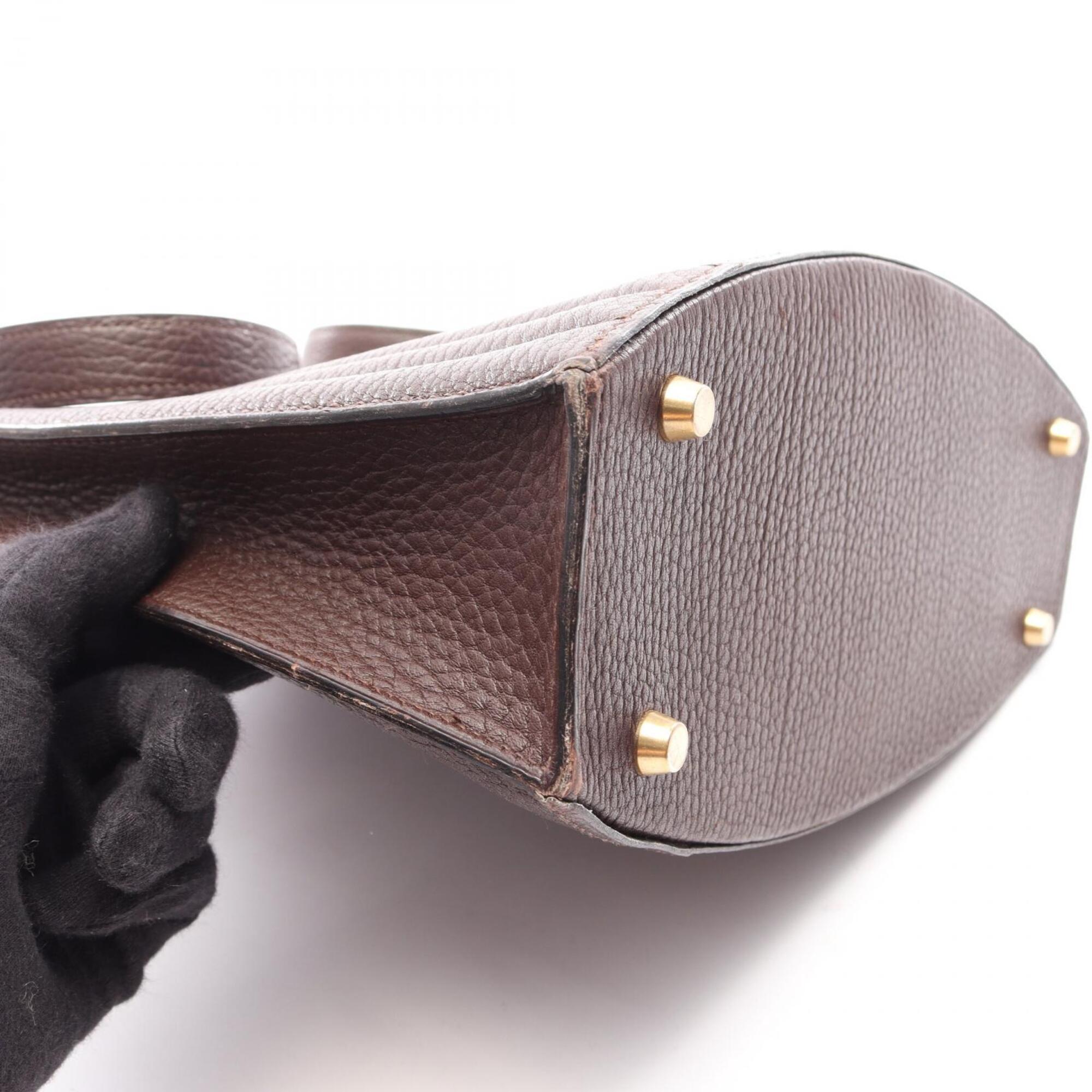 Hermes Brown Ardennes Leather Handbag Shoulder Bag (Pre-Owned)
